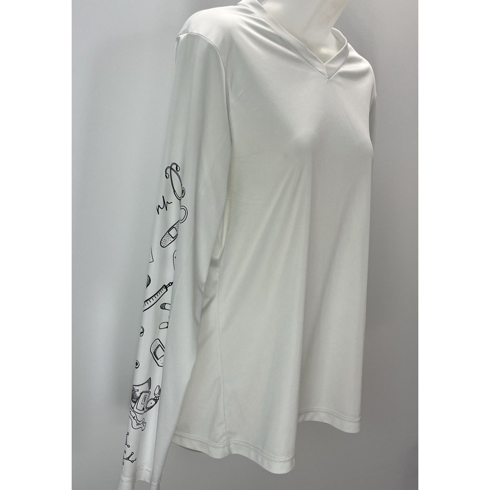 Other Women’s Custom Zone Team 365 Longsleeve Medical Themed Sz XL Size XL / US 12-14 / IT 48-50 - 4 Thumbnail