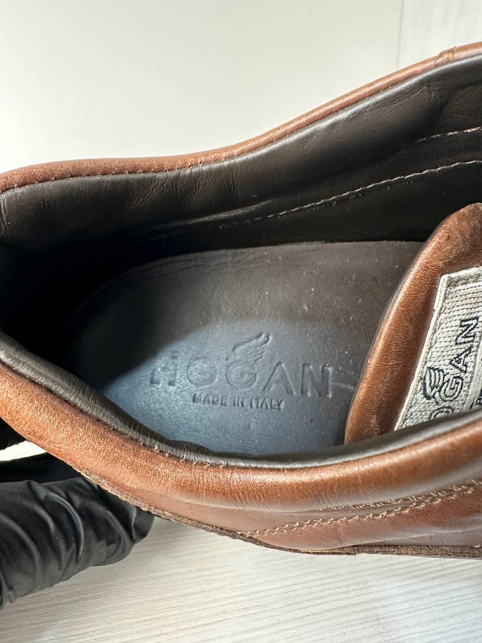 Hogan × Leather Hogan Interactive Leather Shoes Sneakers Italy Classic Brown Size US 5.5 / EU 38 - 11 Thumbnail