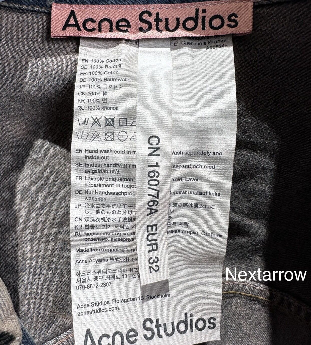 Acne Studios Acne studios Washed maple leaf red denimjacket2412-Nextarrow Size US S / EU 44-46 / 1 - 2 Thumbnail