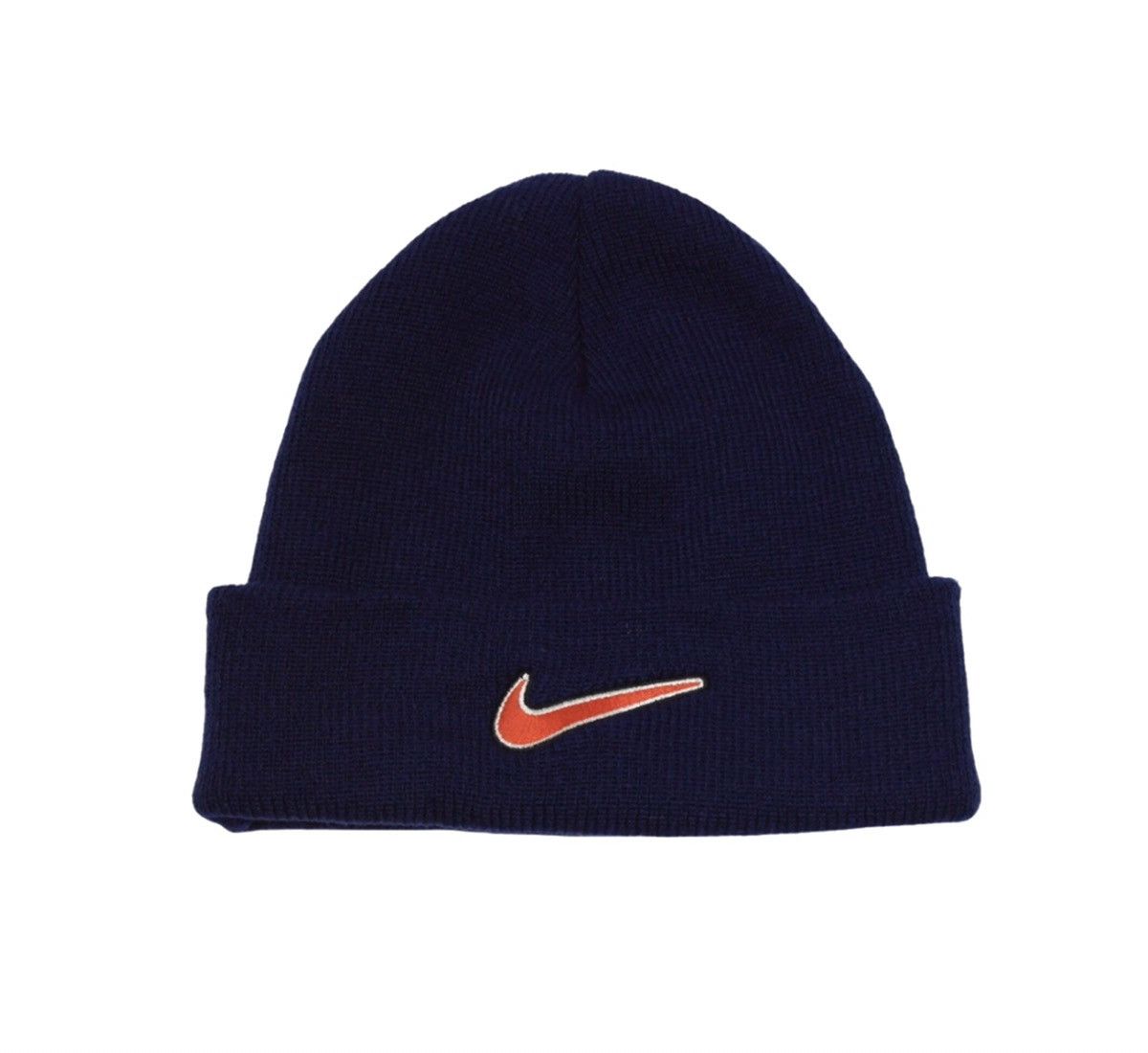 Nike Nike Vintage Beanie Hat Swoosh Navy Size ONE SIZE - 1 Thumbnail