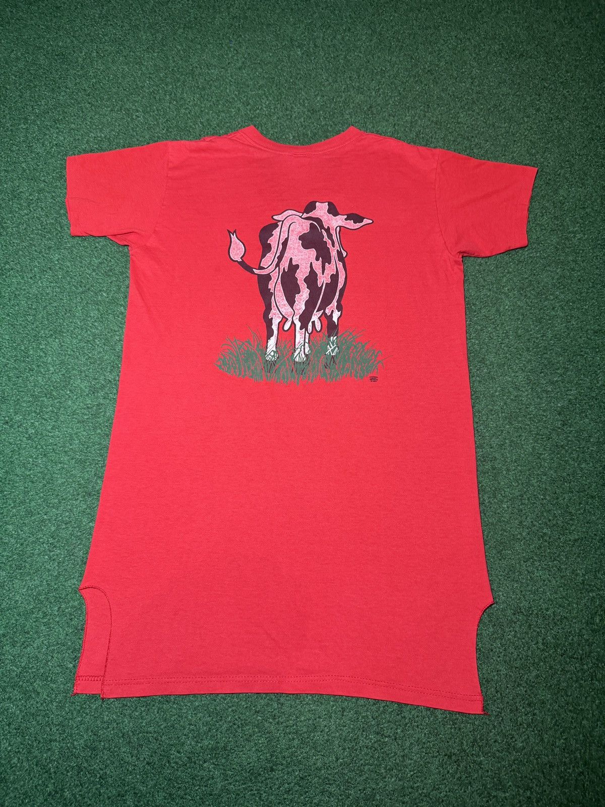 Jerzees Cow Sleep Shirt Nightgown XL Vintage 80s 90s Large Pajama Size L / US 10 / IT 46 - 5 Thumbnail