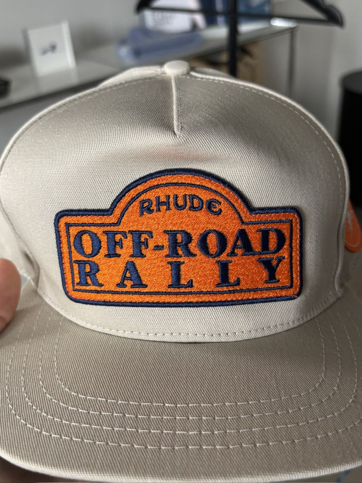 Rhude RHUDE | OFF ROAD RALLY PATCH LOGO HAT Size ONE SIZE - 6 Thumbnail