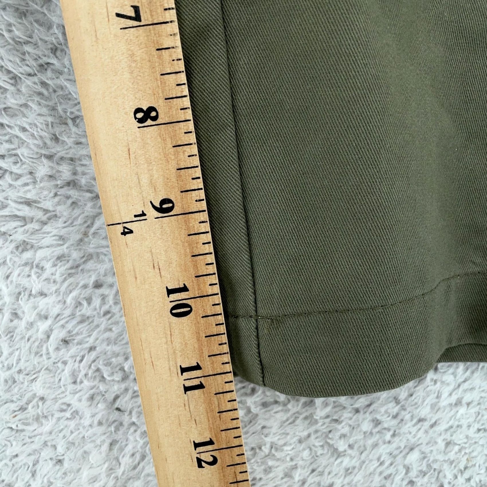 Dickies Dickies Cargo Shorts Womens 14 Olive Green Relaxed Fit Twill 38x11 Casual Workwear Boys? Size 36" / US 14 / IT 50 - 4 Thumbnail