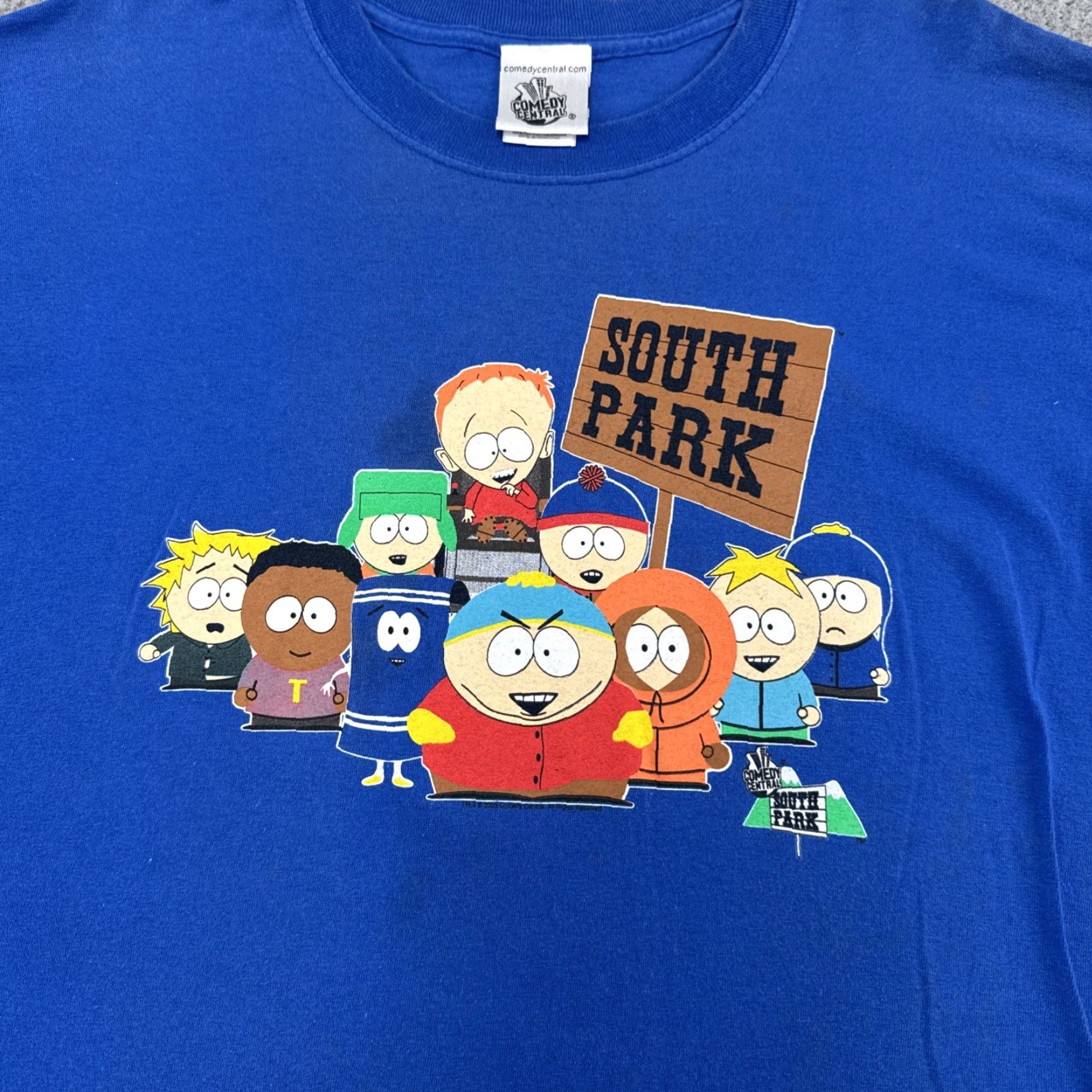 Vintage VINTAGE South Park Cartman Kenny Blue T-shirt L Mens 2003 Size US L / EU 52-54 / 3 - 2 Thumbnail