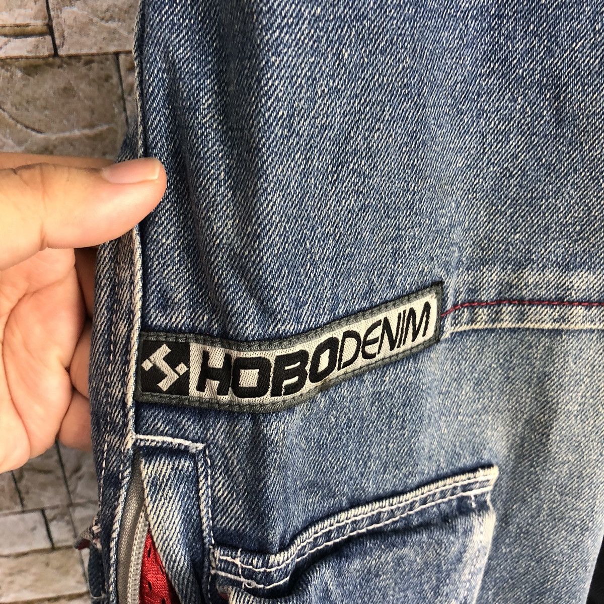 Hobo Hobo Blue Denim utility Cargo Multipocket Pants #A433 Size US 30 / EU 46 - 24 Thumbnail