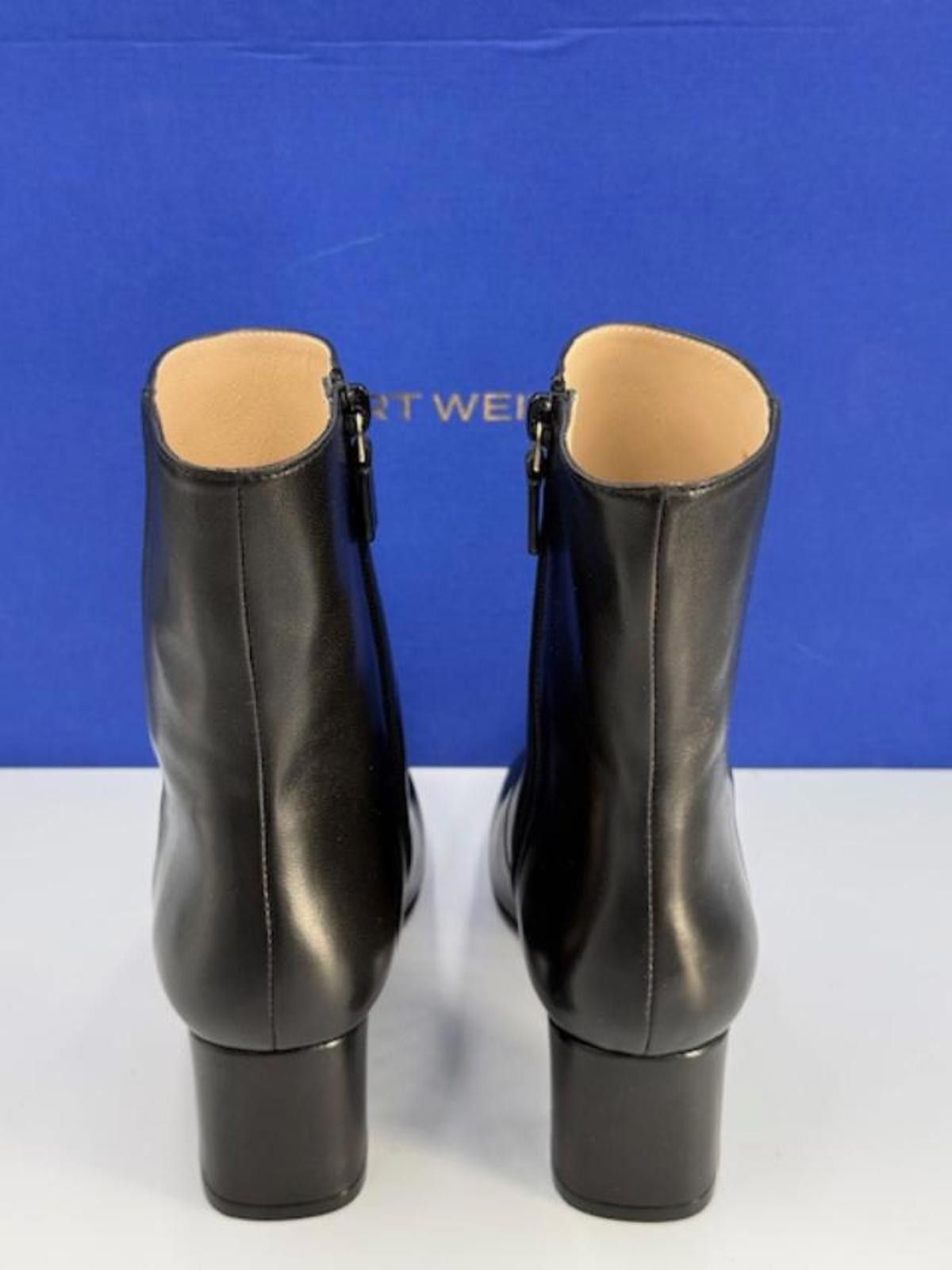 Stuart Weitzman Stuart Weitzman 'Miranda' Black Zip Bootie Women's Size 6.5 Size US 6.5 / IT 36.5 - 3 Thumbnail