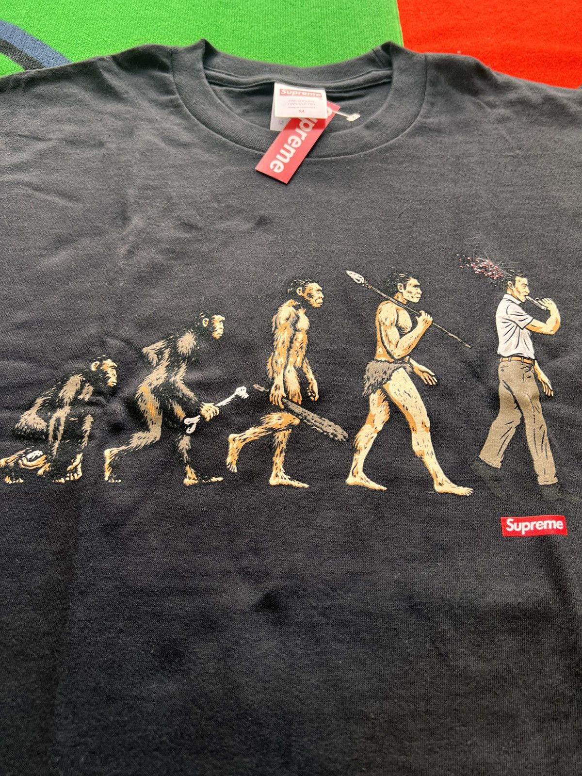 Supreme Supreme Evolution Tee Black M ape human t-shirt primitive Size US M / EU 48-50 / 2 - 18 Thumbnail