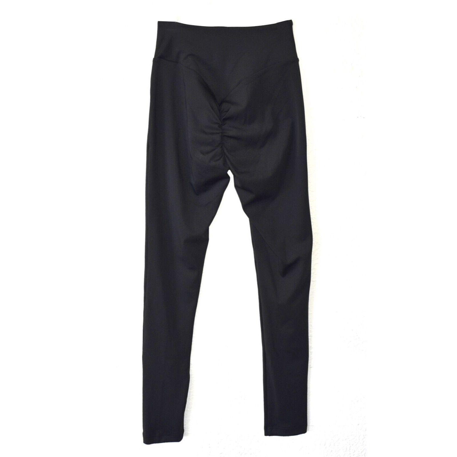 Gymshark NEW GYMSHARK Black Logo Print Front Yoga Legging Pants Sz S Size 24" / US 00 / IT 34 - 2 Thumbnail