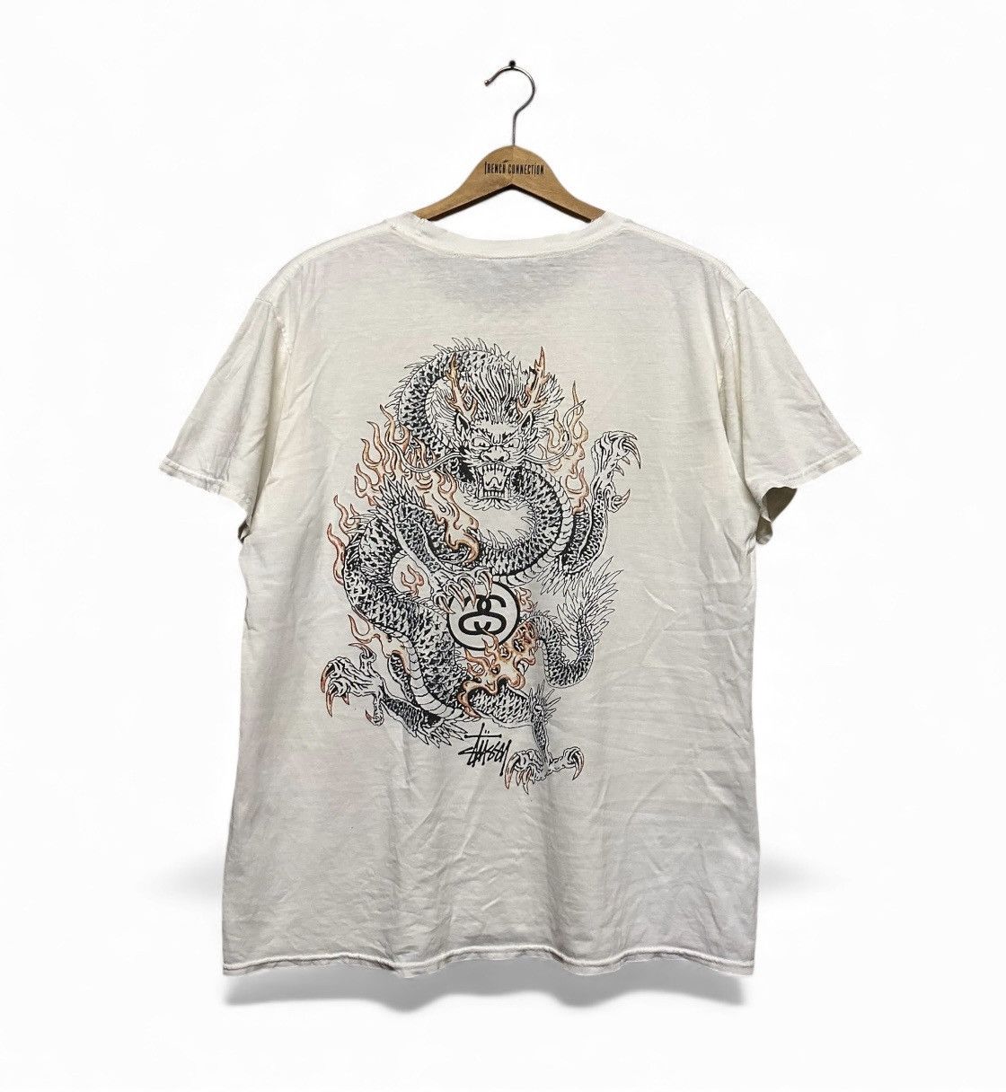 Stussy Stussy Dragon Big Logo Streetwear Tee Size US L / EU 52-54 / 3 - 3 Thumbnail