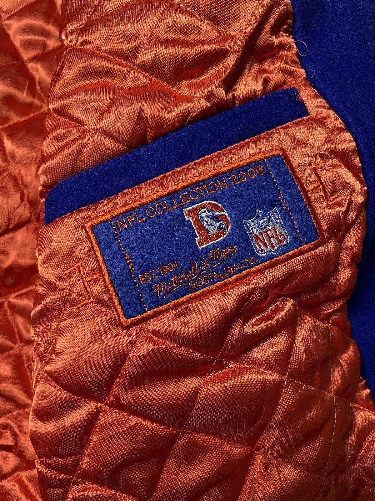 Mitchell & Ness Vintage NFL Denver Broncos Varsity Jacket Size US M / EU 48-50 / 2 - 8 Thumbnail