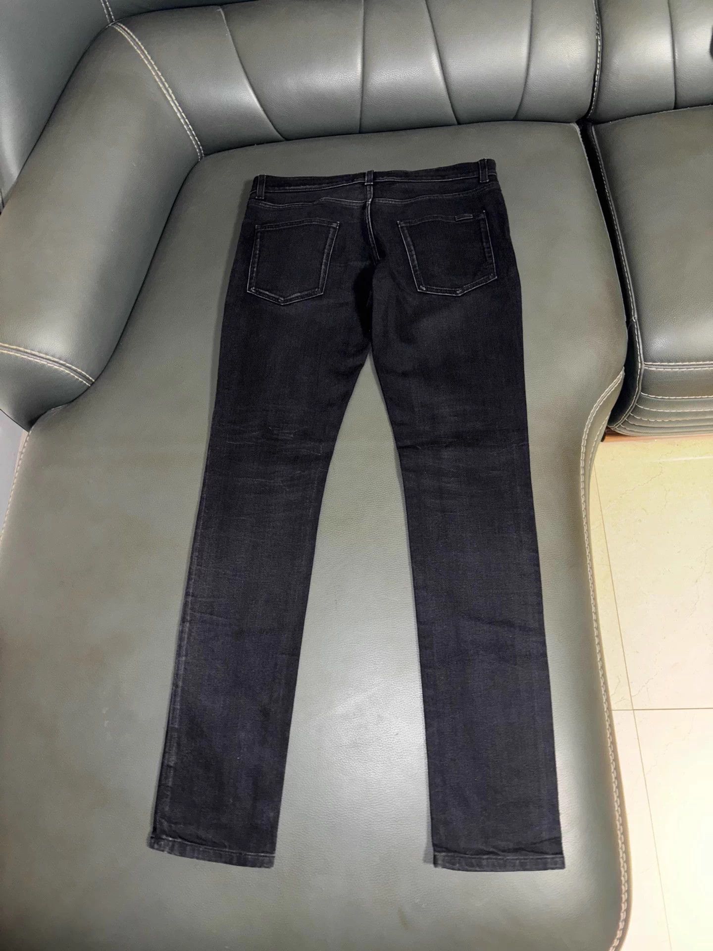 Saint Laurent Paris SLP 2022FW Black/Gray Distressed pants32 Size US 32 / EU 48 - 2 Thumbnail