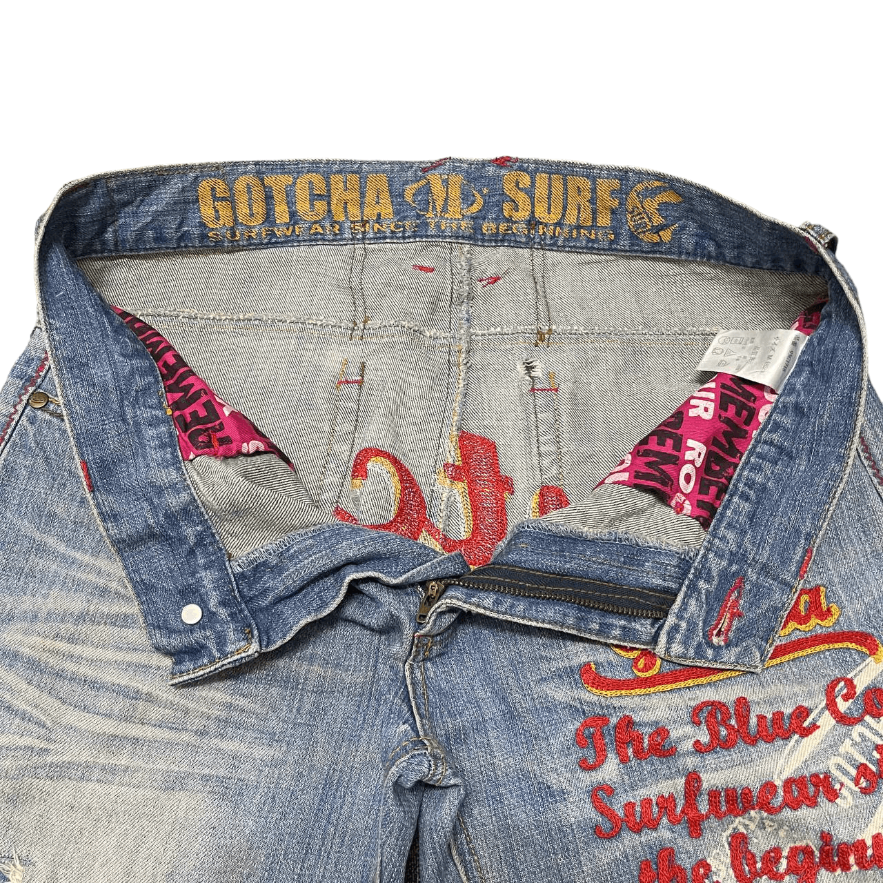 Gotcha Vintage Gotcha Global Surf Travel Denim Jeans Size US 33 - 8 Thumbnail