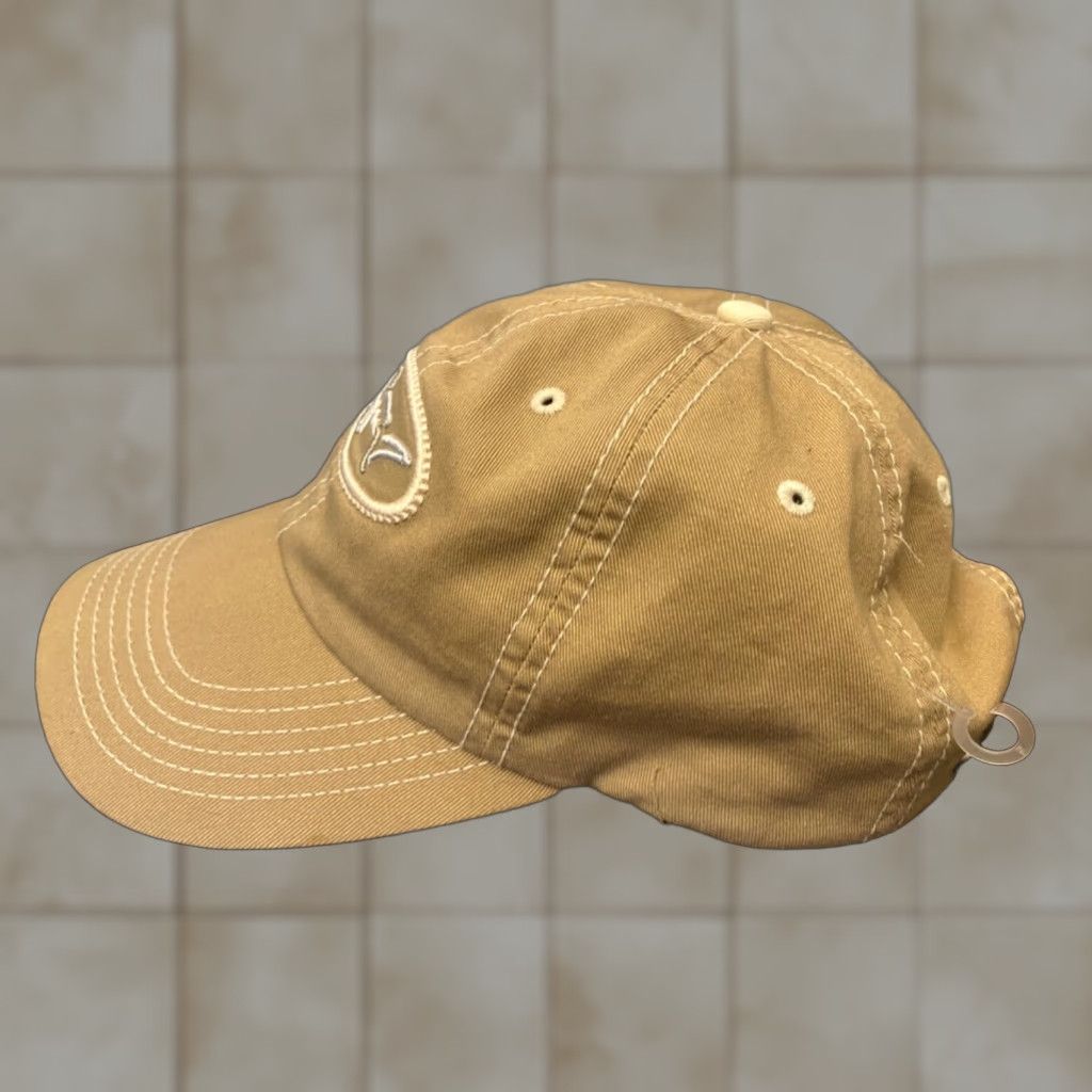 Logo 7 Greg Norman The Shark Logo Fish Golf Hat Cap Adjustable Tan Embroidered Size ONE SIZE - 1 Thumbnail