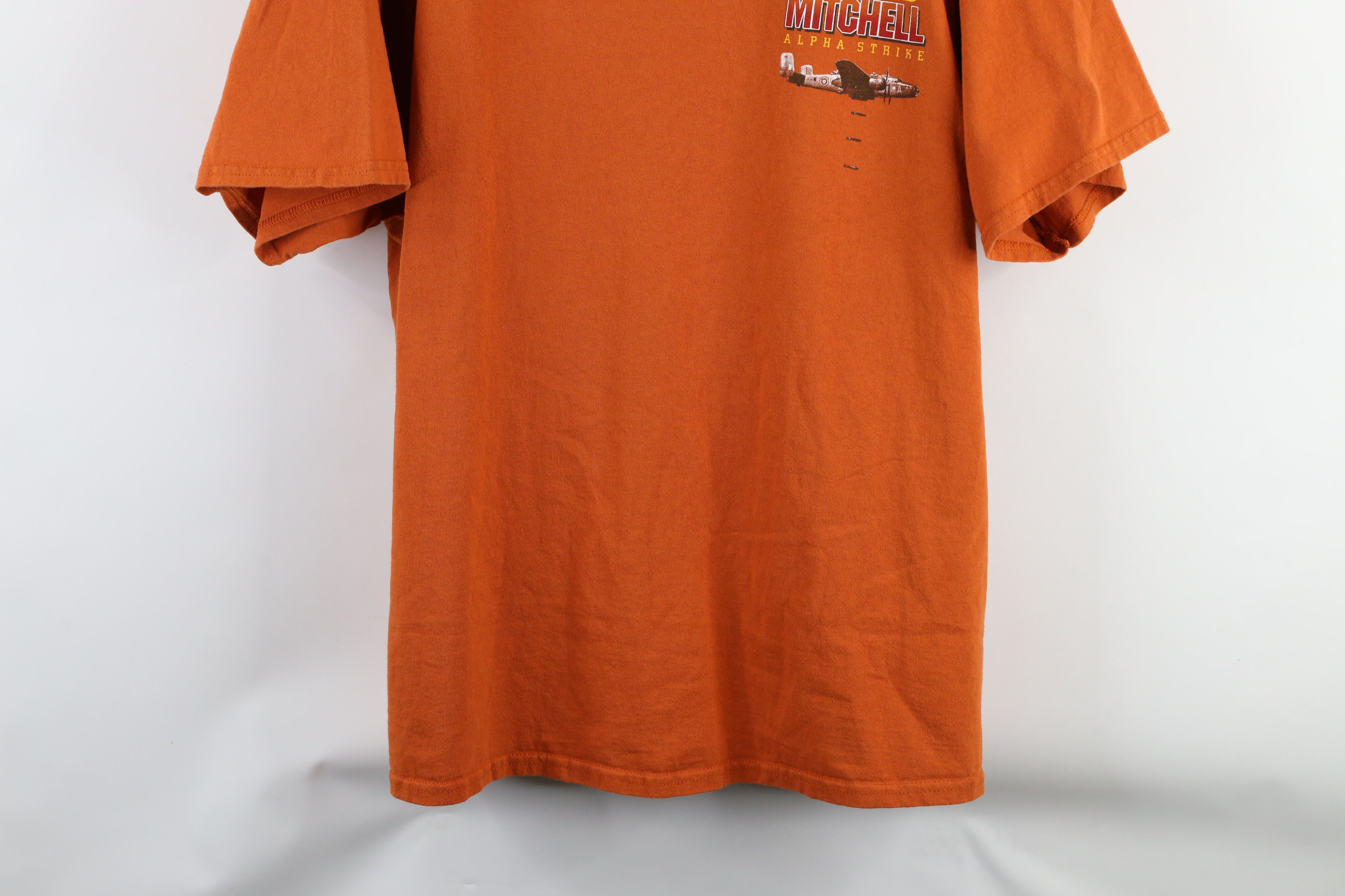 Vintage Vintage 90s B-25 Mitchell Alpha Strike Military Jet T-Shirt Size US XXL / EU 58 / 5 - 3 Thumbnail