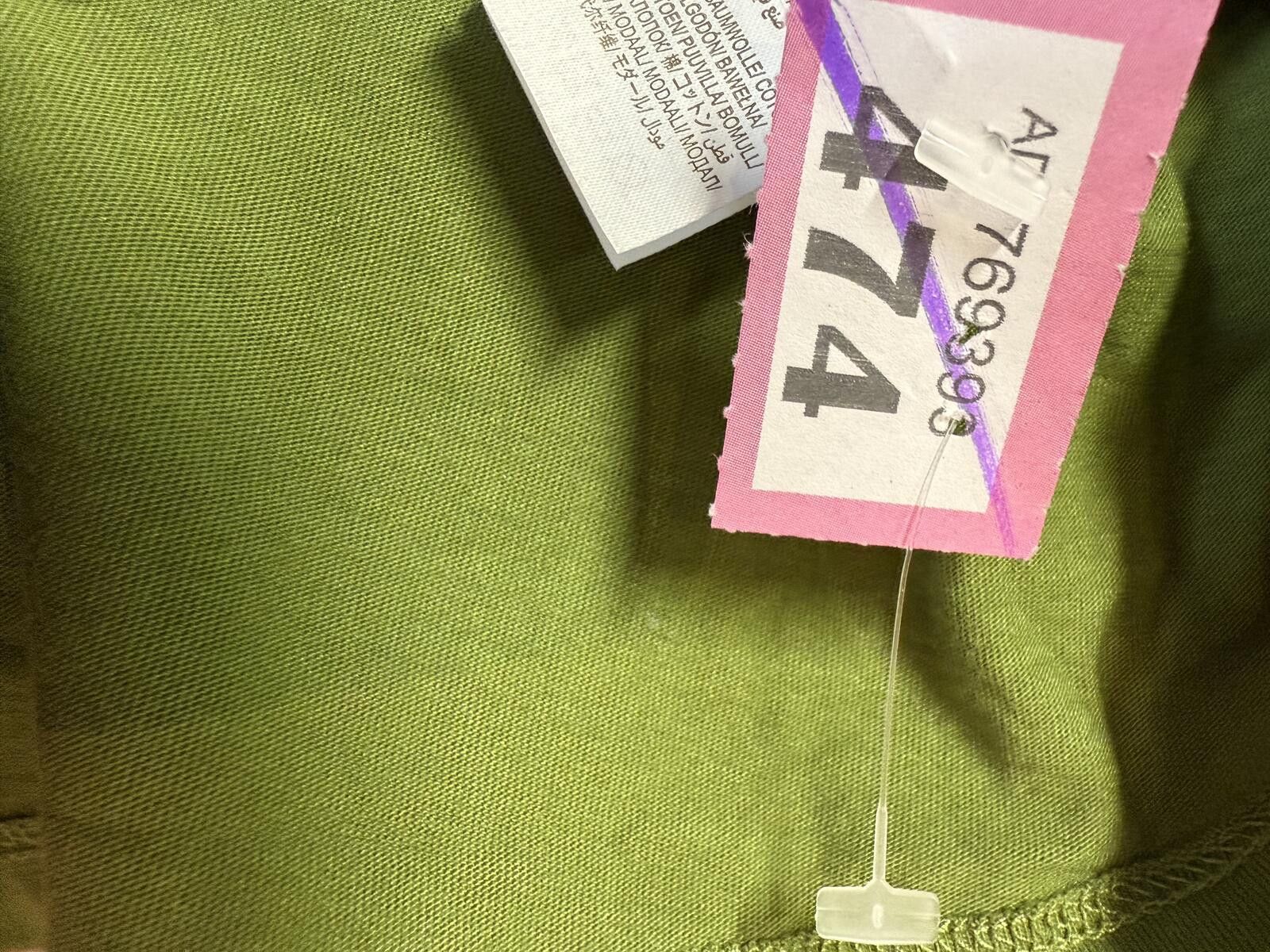 Other Boden Khaki / Apple Green Long Sleeve Puff Sleeve Jersey Top Size XL / US 12-14 / IT 48-50 - 3 Thumbnail