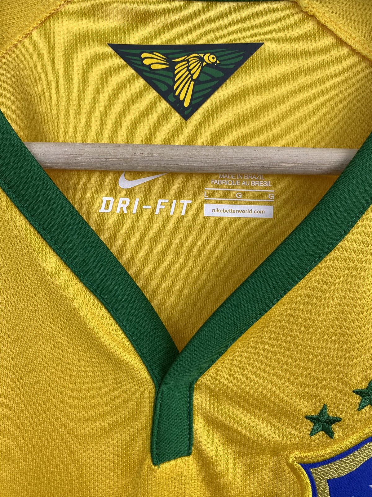 Nike 🇧🇷 Nike Brazil 2014 soccer jersey Size US L / EU 52-54 / 3 - 5 Thumbnail