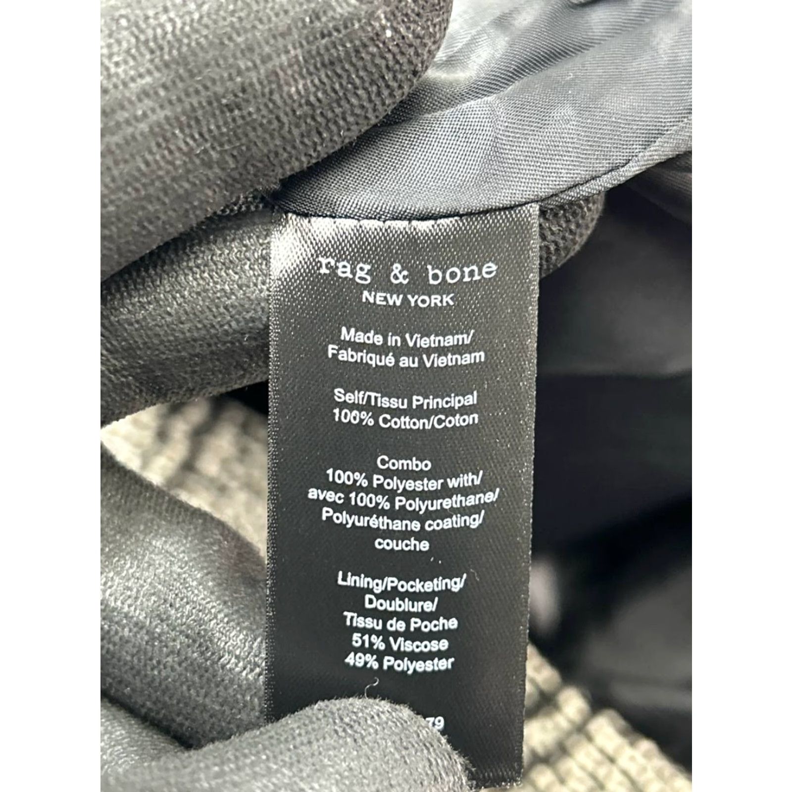 Rag & Bone Rag And Bone Mini Dress Womens Small Multi Cotton Knit Faux Leather Trim Sleeveless Crew Neck Short Party/Cocktail Casual Size S / US 4 / IT 40 - 5 Thumbnail