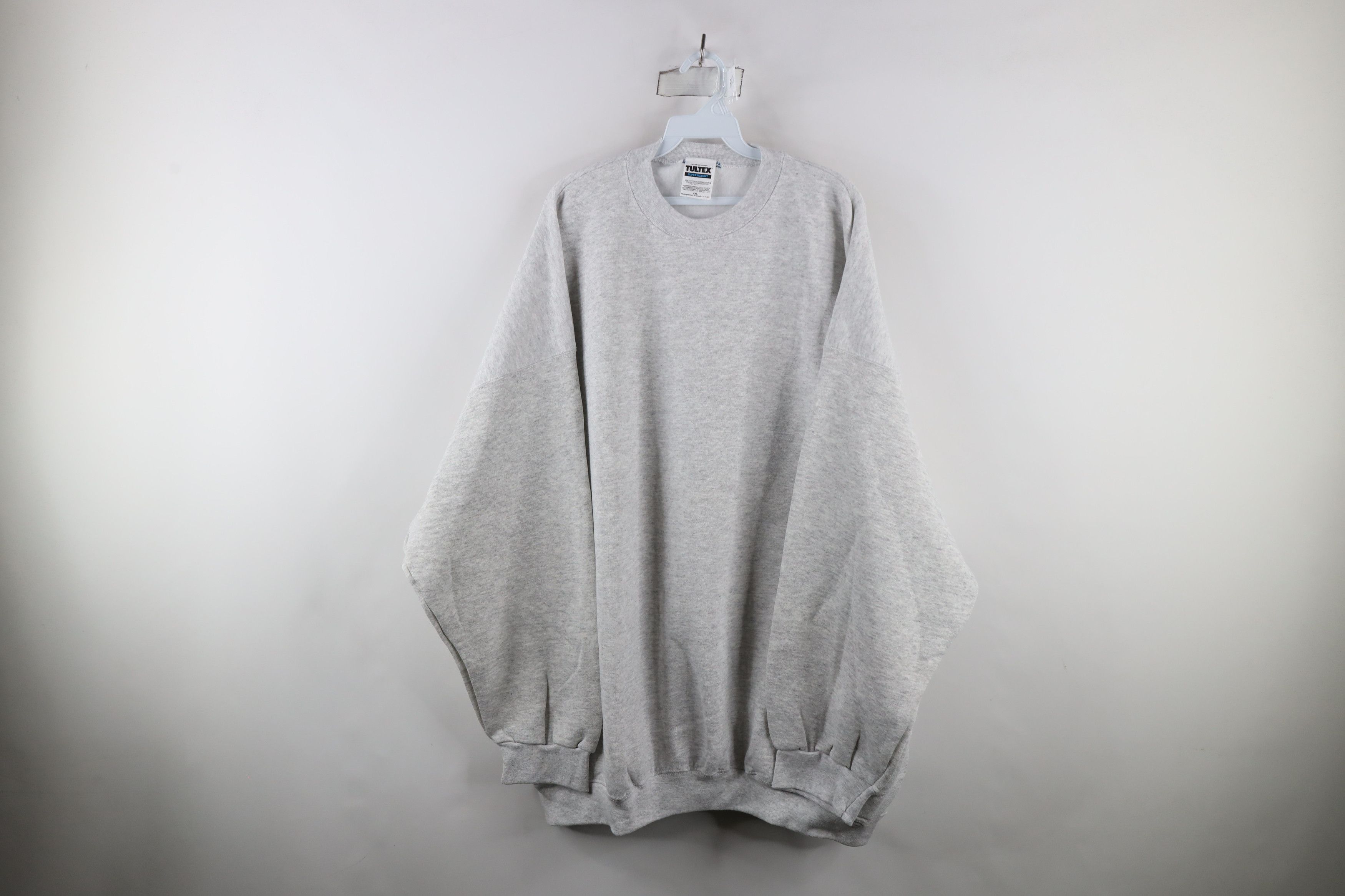 Vintage Vintage 90s Streetwear Heavyweight Crewneck Sweatshirt Gray Size US XXL / EU 58 / 5 - 1 Thumbnail