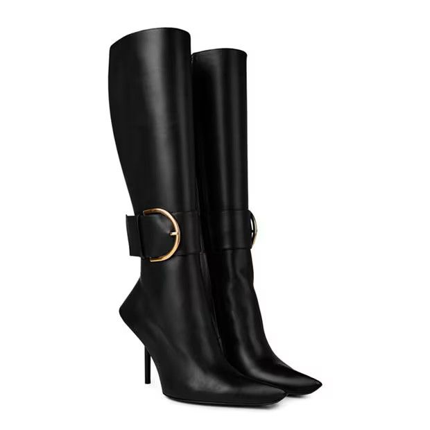 Balenciaga o1g2r1mq0924 Essex High Heel Boots in Black Size US 6.5 / IT 36.5 - 3 Thumbnail
