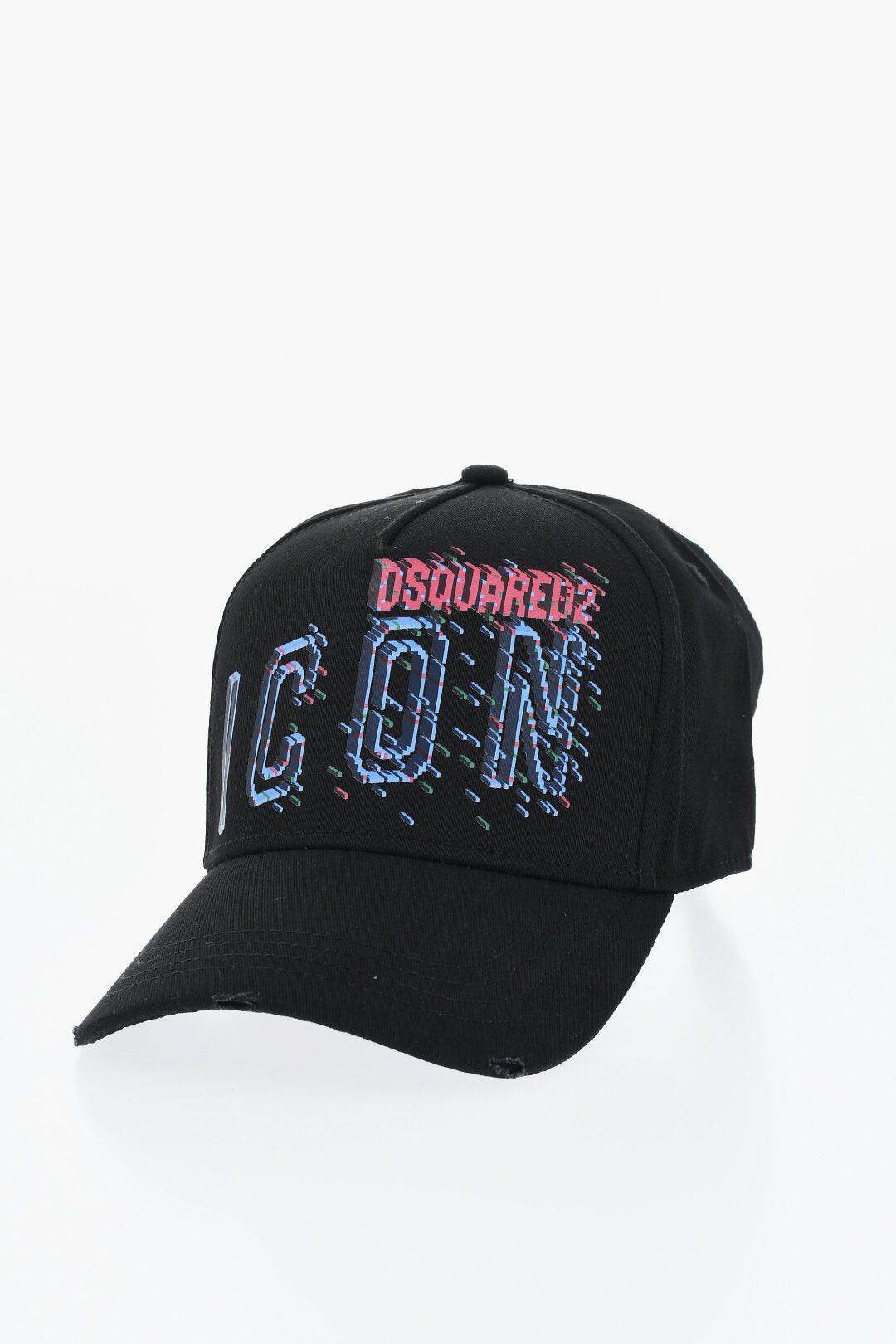 Dsquared2 ICON Cotton Twill Baseball Cap with Printed Logo Size ONE SIZE - 1 Thumbnail