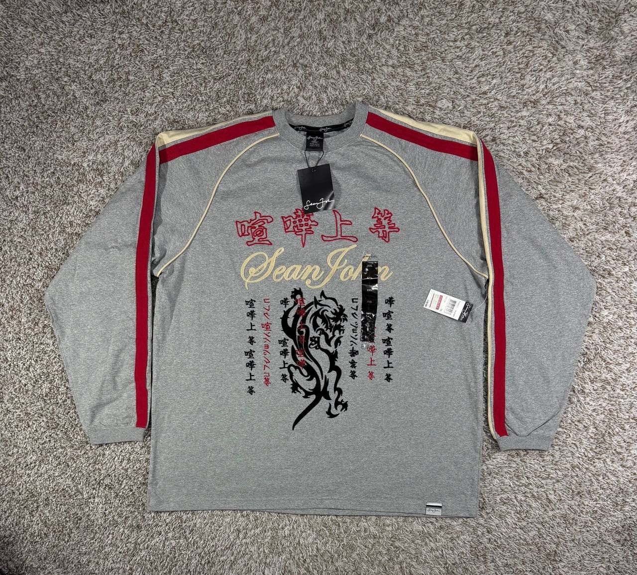 Sean John Vintage Sean John Y2K Dragon Graphic Long Sleeve Shirt Size US XXL / EU 58 / 5 - 1 Thumbnail