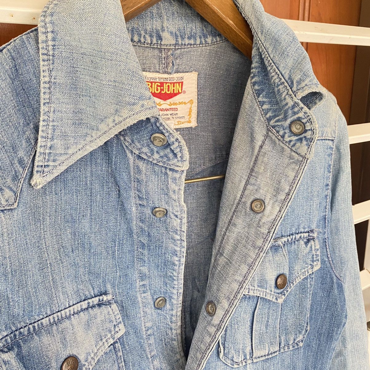 Big John × Vintage Vintage Big John denim chore coat Size US M / EU 48-50 / 2 - 13 Thumbnail