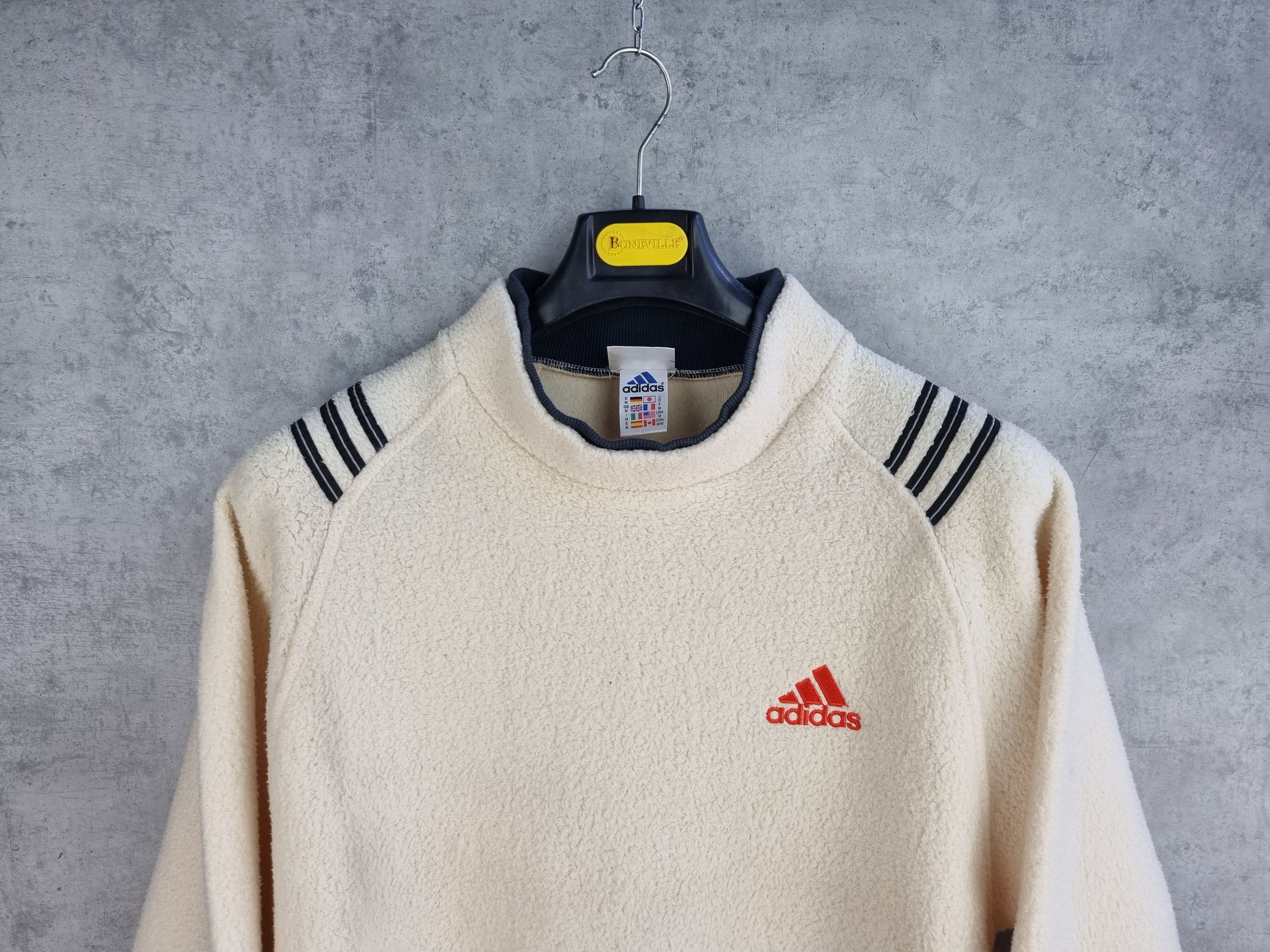 Adidas × Japanese Brand × Vintage 90s Adidas Soft Fleece Oversized Sweat Size US M / EU 48-50 / 2 - 6 Thumbnail