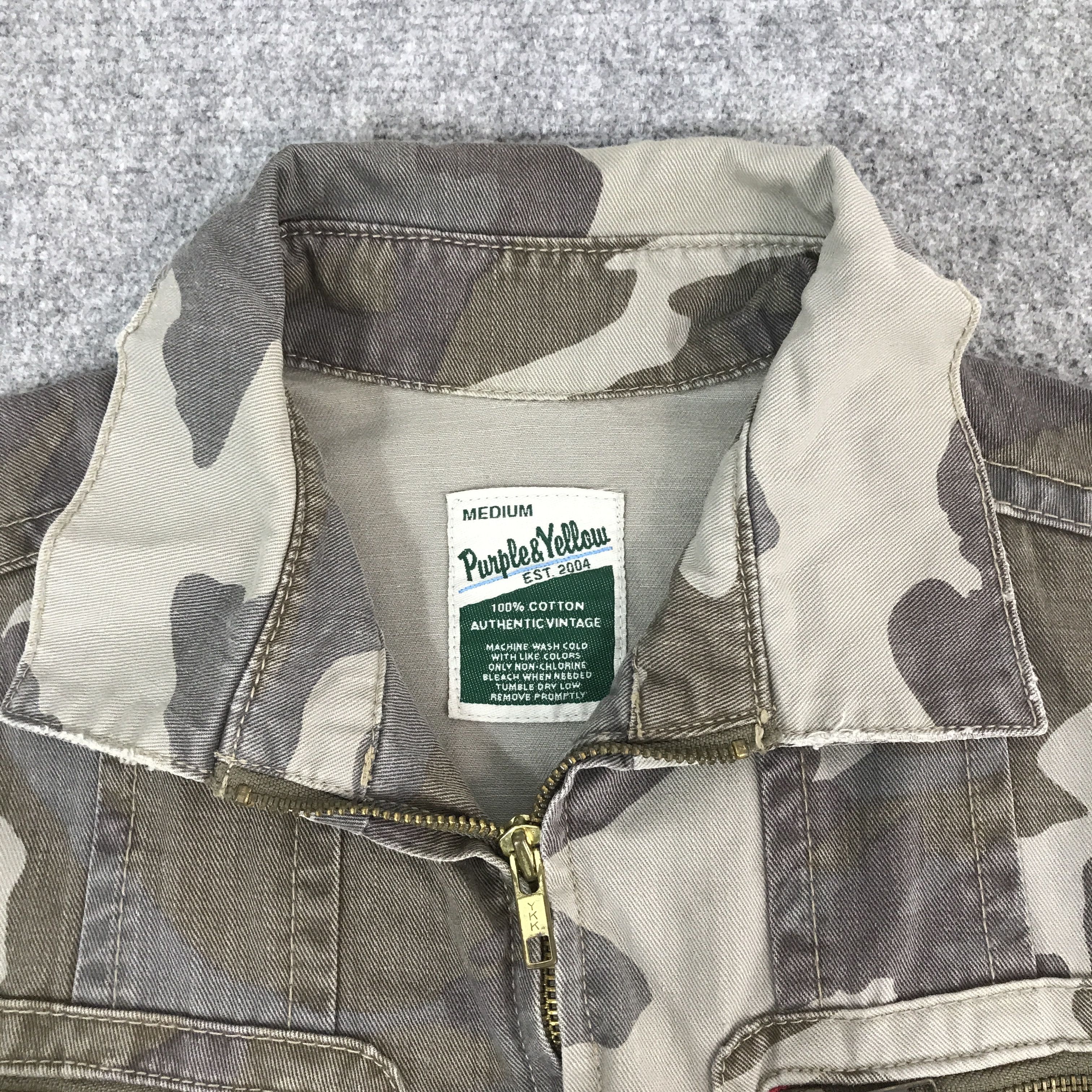 Japanese Brand purple&yellow camo Pocket tactical jacket Size US M / EU 48-50 / 2 - 8 Thumbnail
