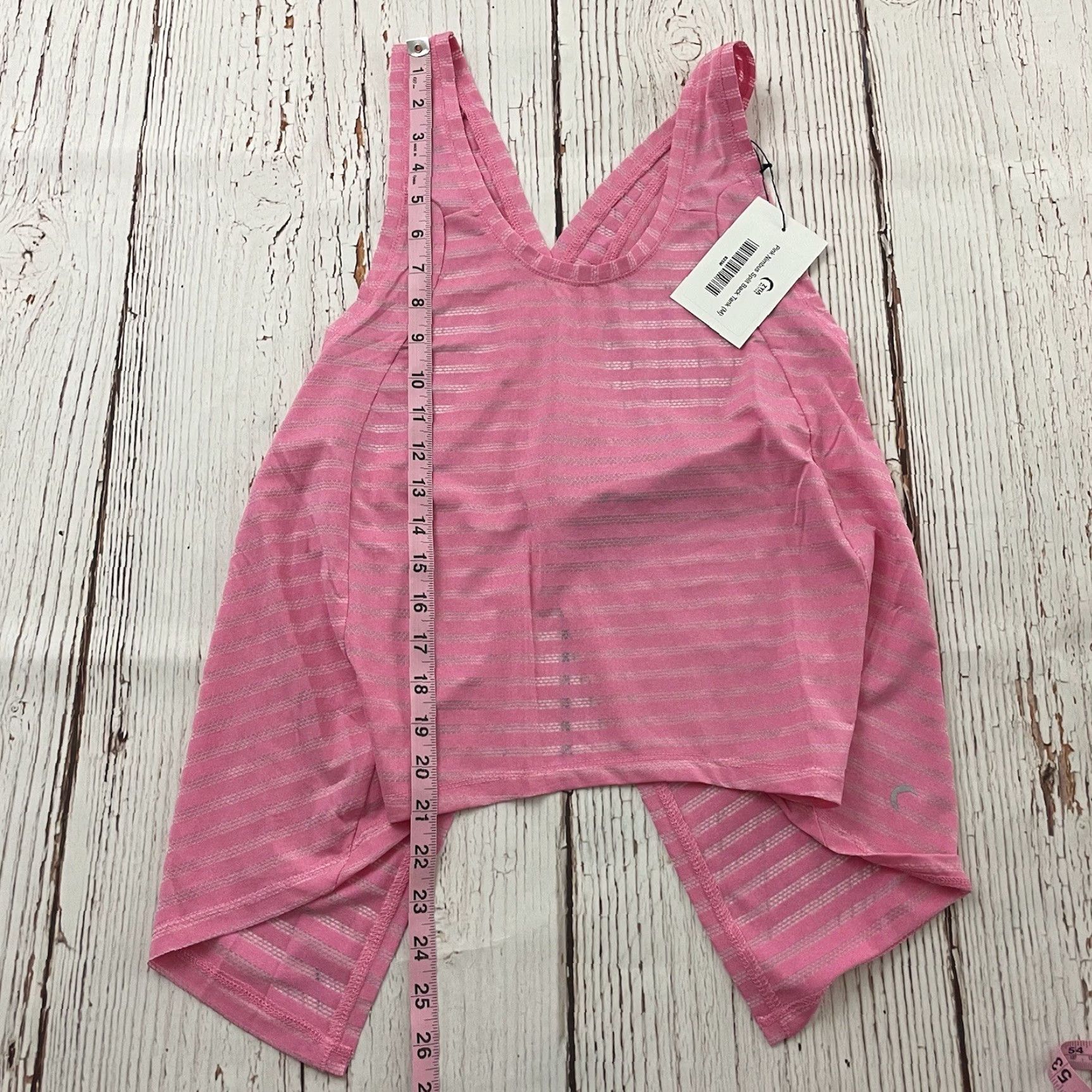 Pinko ZYIA Active Pink Nimbus Split Back Tank Top Women's M Blouse Shirt Pink Nimbus Split Back Tank Top Women's M Size M / US 6-8 / IT 42-44 - 4 Thumbnail