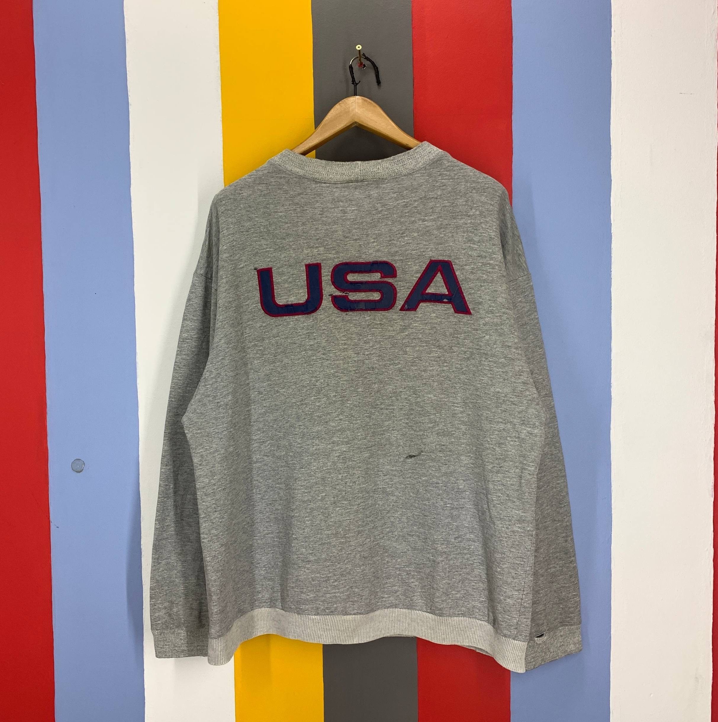 Nike 90s Vintage Thrashed NIKE Crew Neck Sweatshirt #2612/Z Size US XL / EU 56 / 4 - 17 Thumbnail