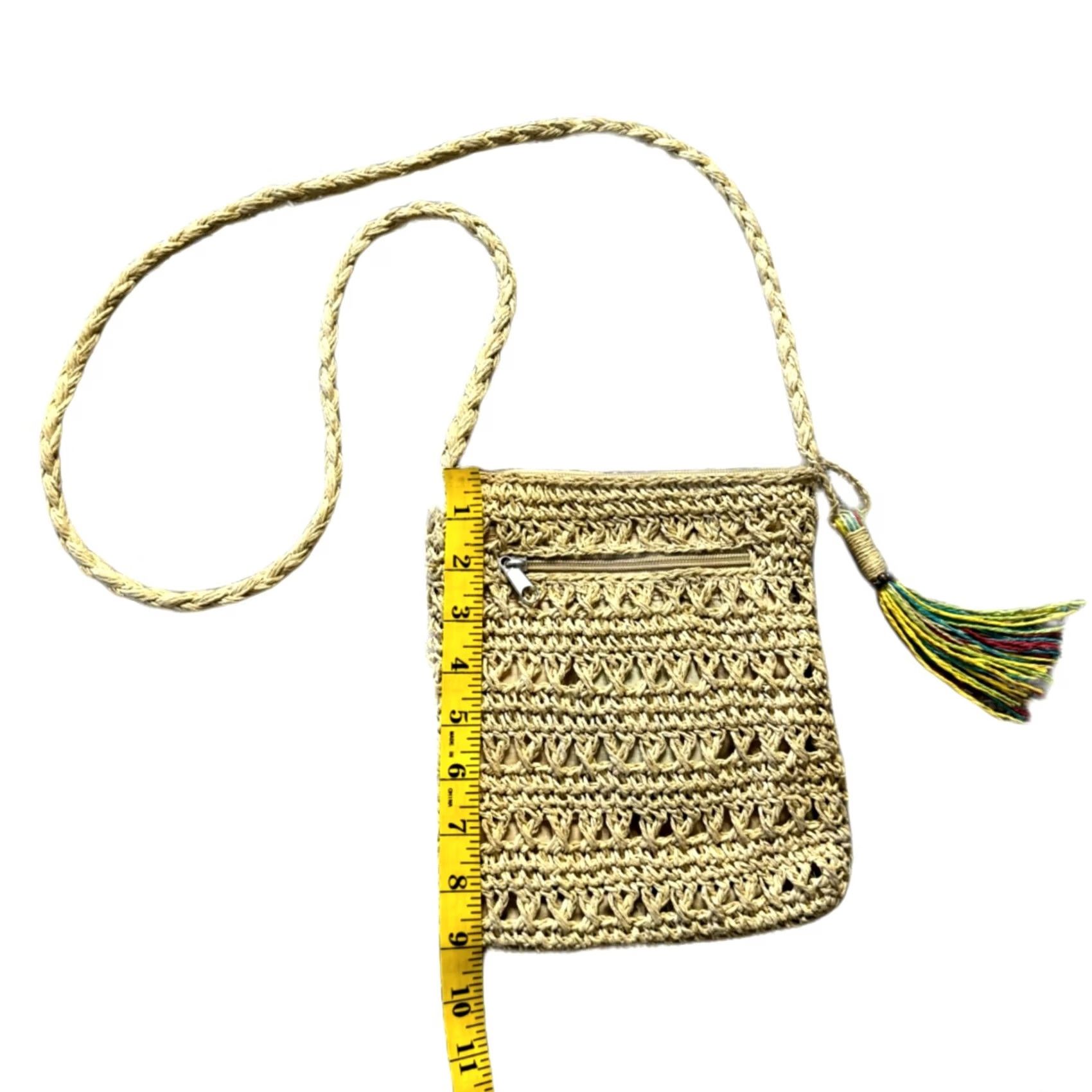 Vintage VINTAGE Y2K Delia's Boho Festival Crossbody Bag Beige Women Crossbody Size ONE SIZE - 3 Thumbnail