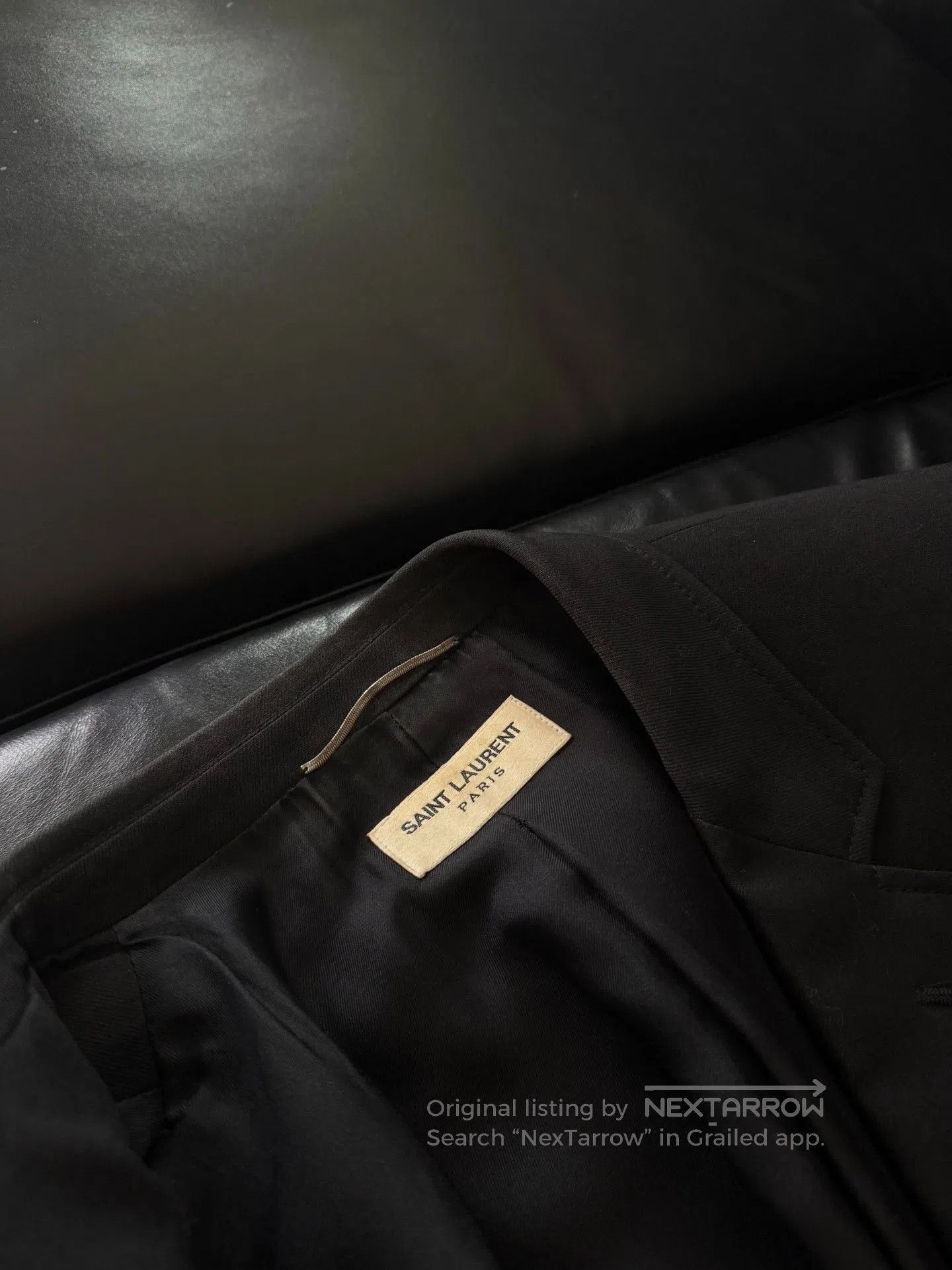 Saint Laurent Paris Saint Laurent Black Smoking Blazer. Size US M / EU 48-50 / 2 - 4 Thumbnail