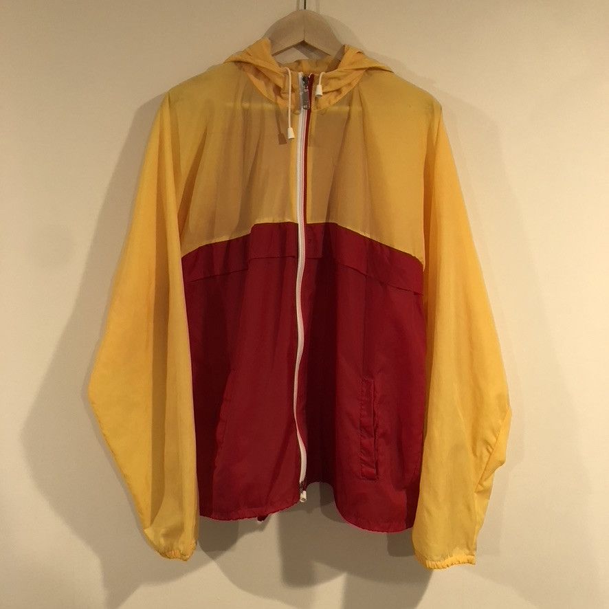 K-Way 1980s K-Way Windbreaker Vintage Red & Gold Size US L / EU 52-54 / 3 - 1 Thumbnail