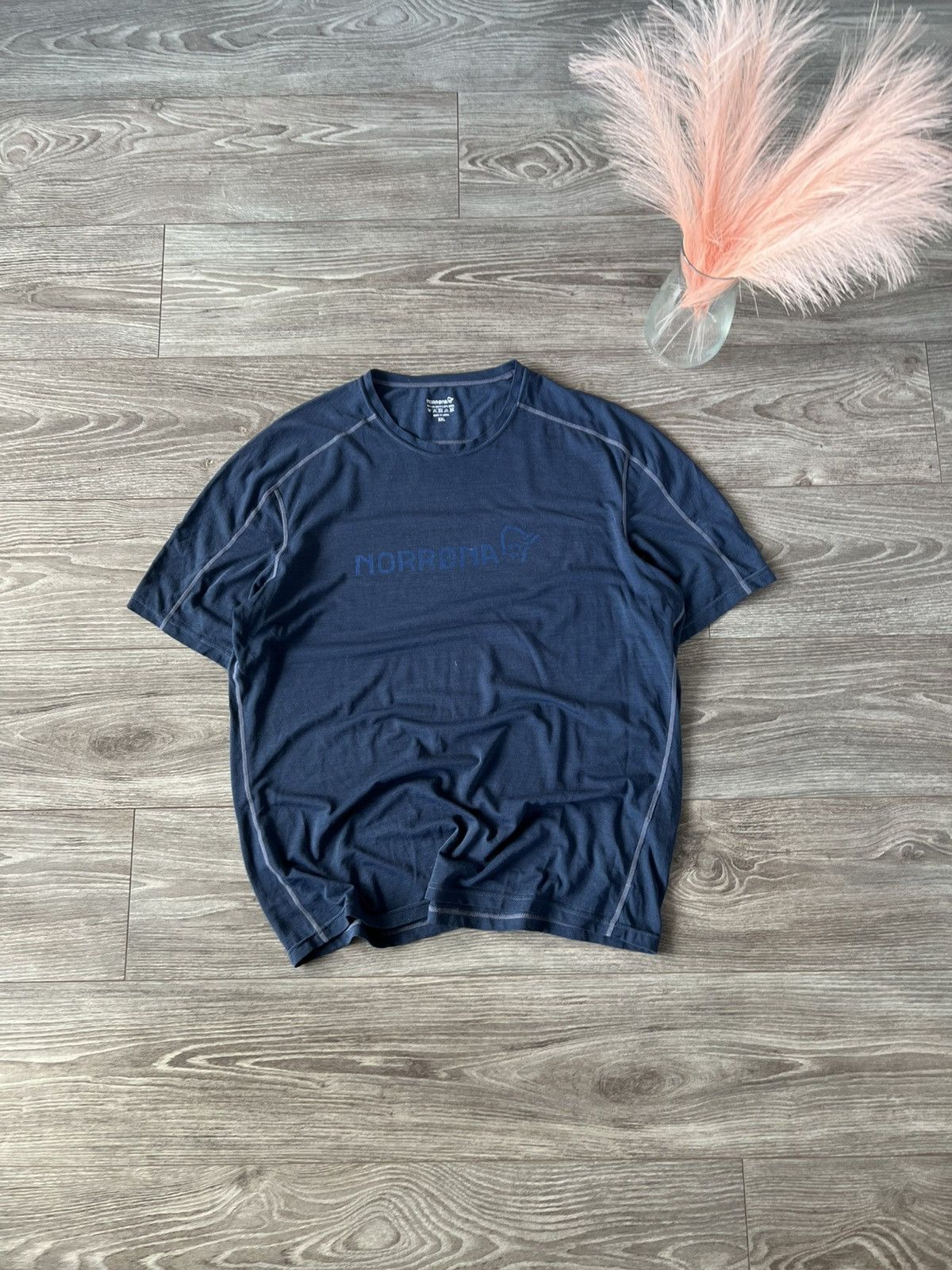 Norrona ‼️Norrona Big Logo Merino Wool Outdoor Equaliser Mens Tee‼️ Size US XXL / EU 58 / 5 - 3 Thumbnail