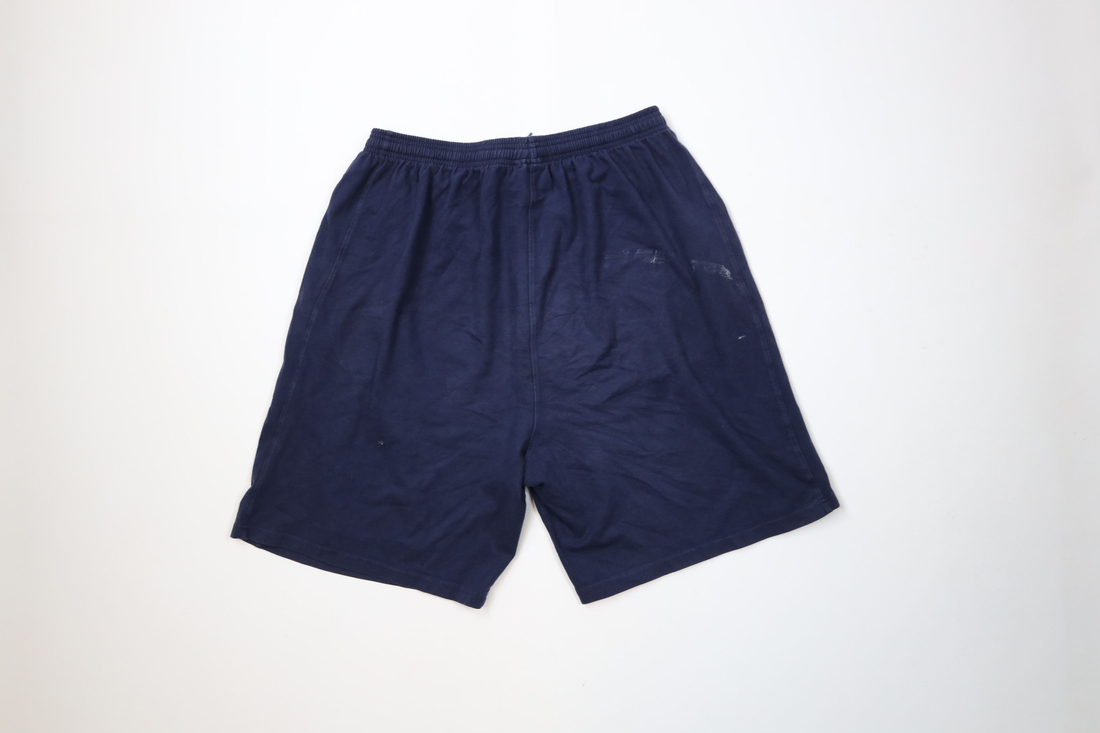 Russell Athletic × Vintage Vintage 90s Russell Athletic Above Knee Shorts Navy Blue Size US 34 / EU 50 - 12 Thumbnail