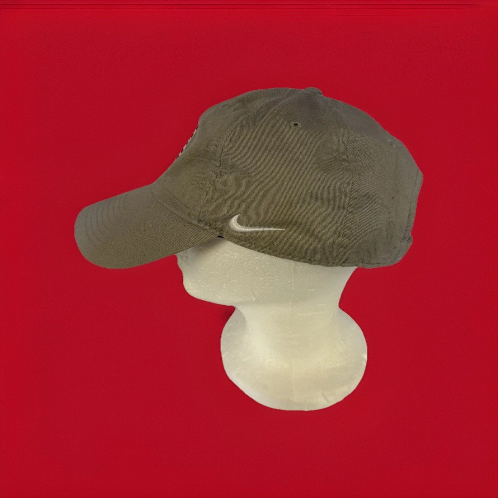 Nike USA Flag Strapback Hat Tan Military Trucker Embroidered Cap Size ONE SIZE - 5 Thumbnail