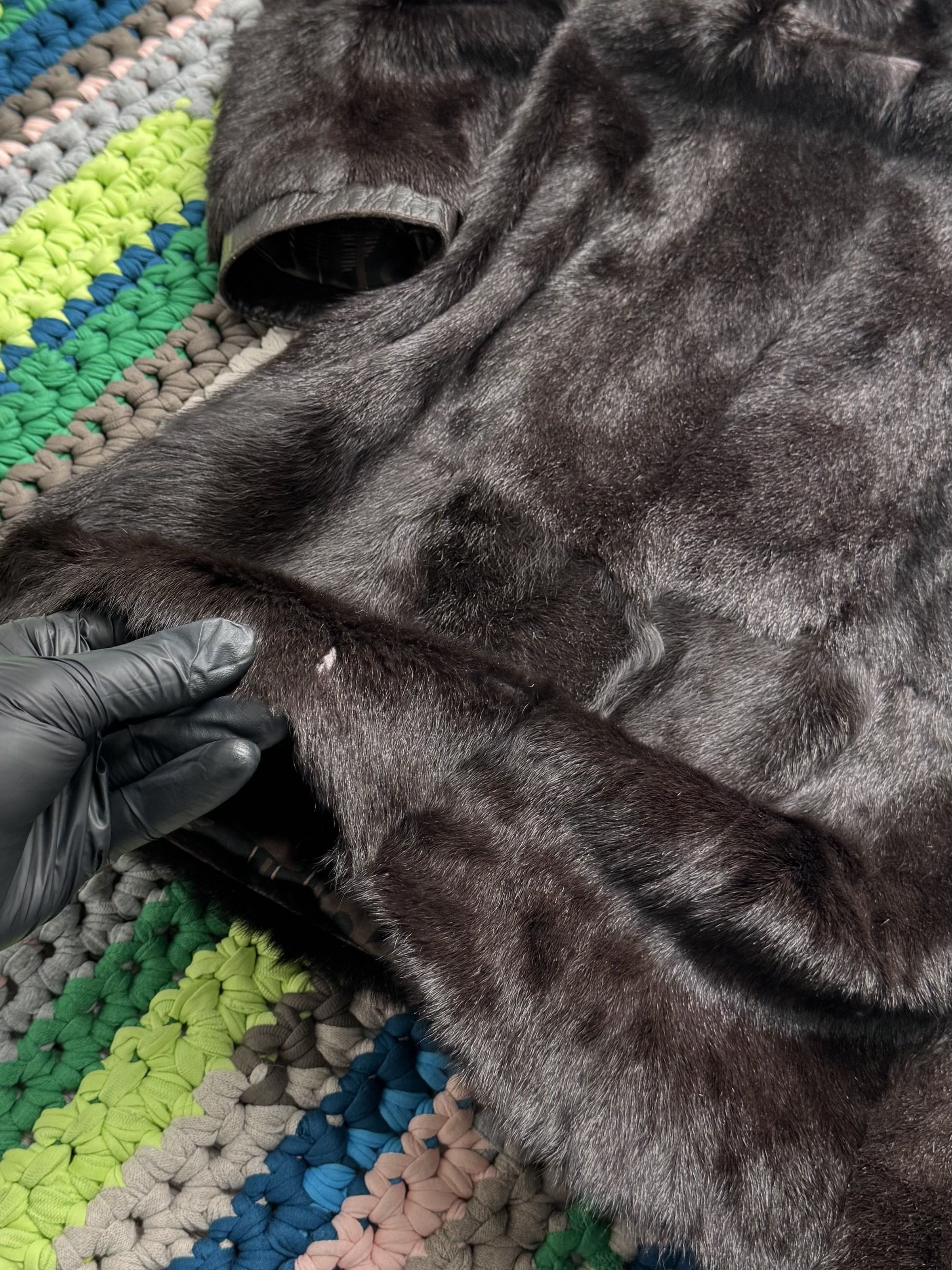 Vintage Women Vintage Real Fur Coat Dark Brown Leather Long Jacket Size S / US 4 / IT 40 - 17 Thumbnail