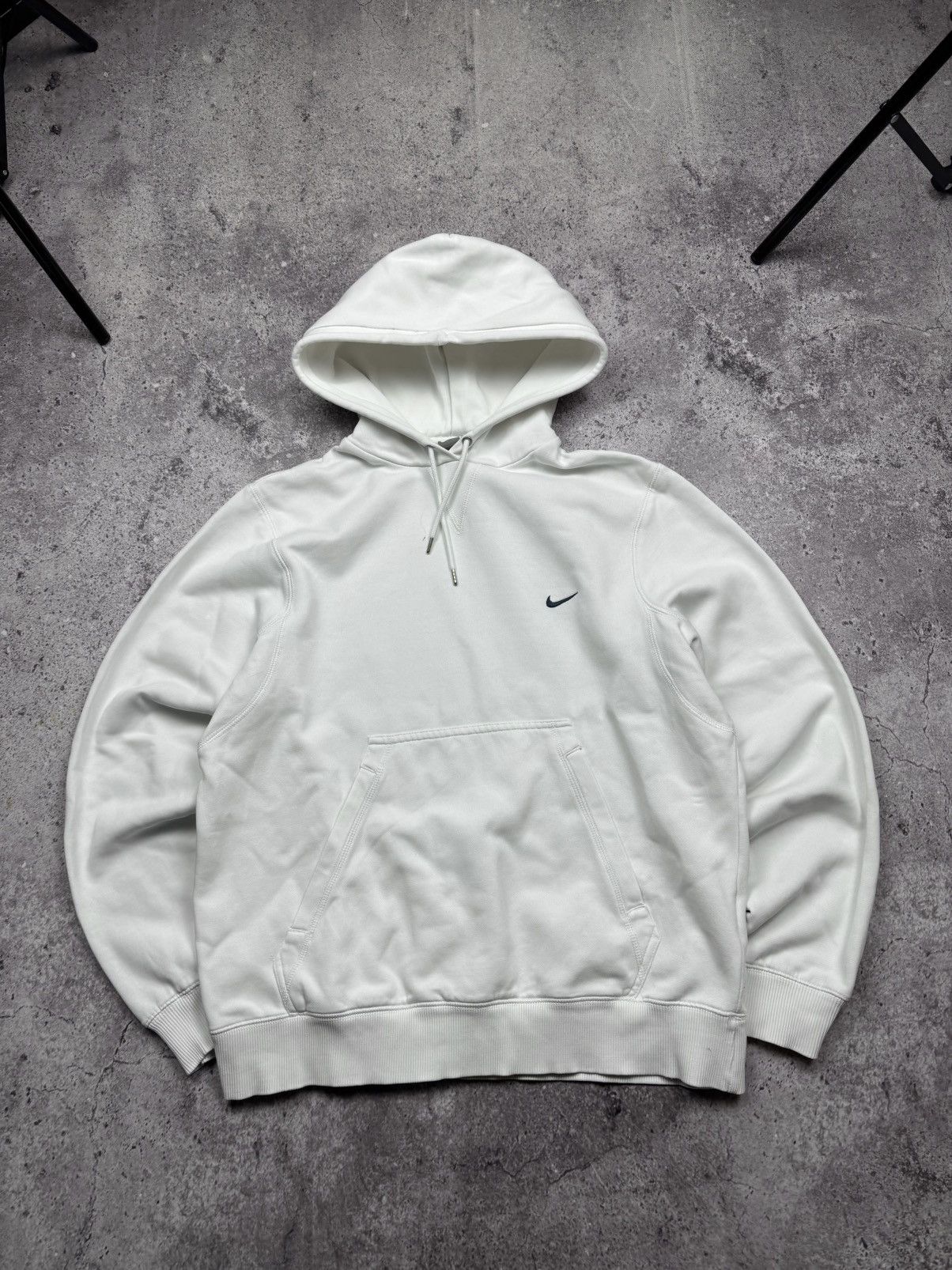 Nike Y2k Rare Vintage Nike Hoodie Boxy Swoosh Big Logo Japanesse Size US M / EU 48-50 / 2 - 1 Thumbnail
