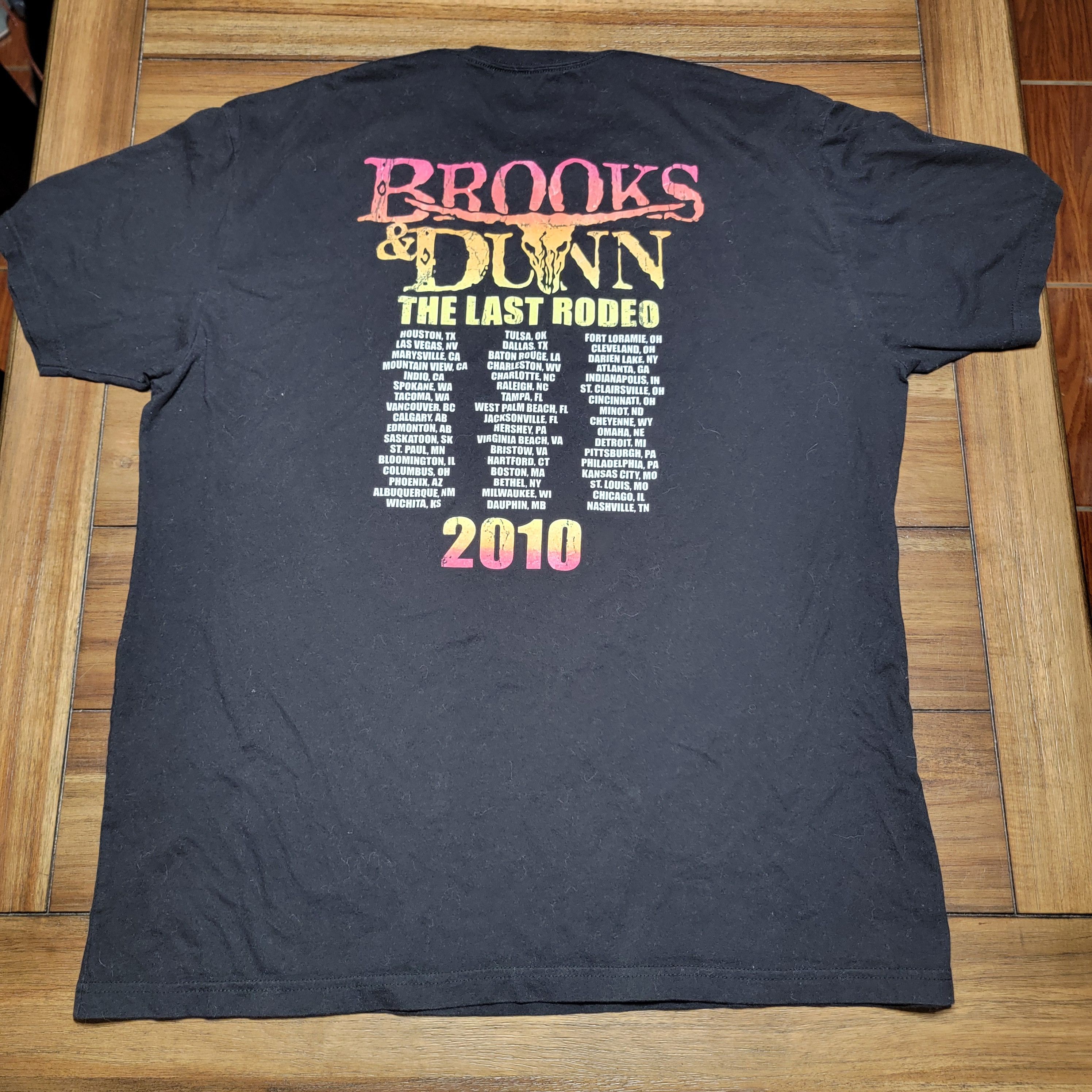 Other Brooks & Dunn SS Unisex Tee "The Last Rodeo Tour 2010" - XXL Size US XXL / EU 58 / 5 - 3 Thumbnail