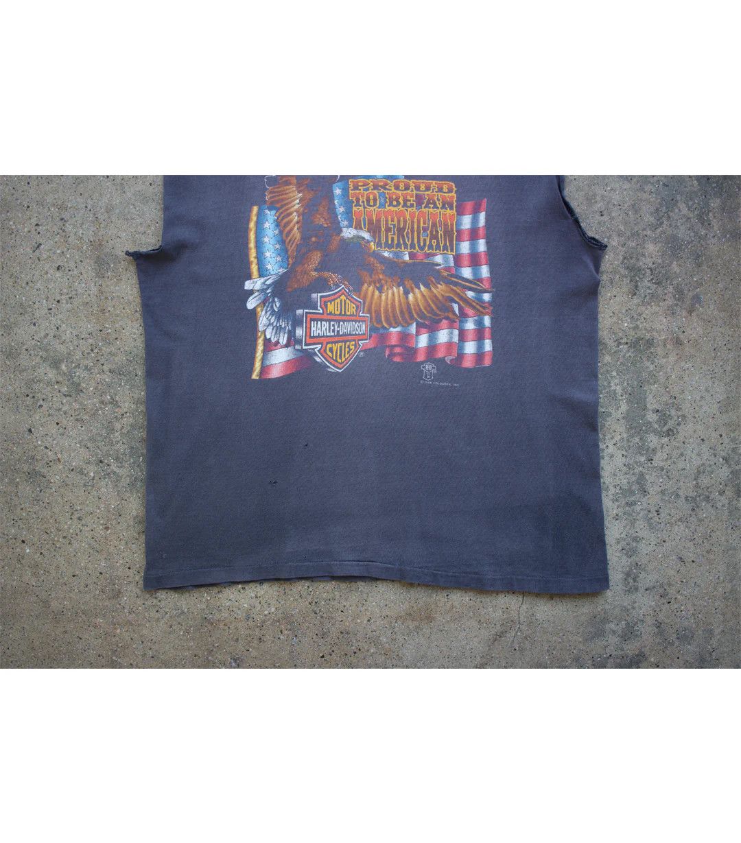 Vintage 1988 Vintage Harley Davidson - Proud Sleeveless T-Shirt Size US L / EU 52-54 / 3 - 4 Thumbnail