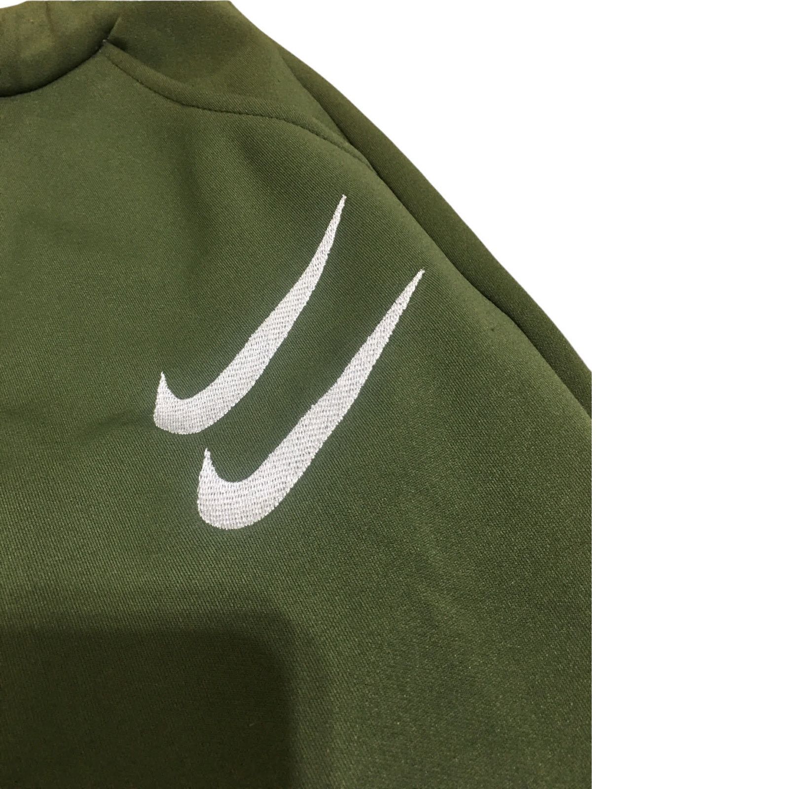 Nike NEW Green Sweatpants Joggers Drawstring Embroidered Swoosh L Size US 38 / EU 54 - 2 Thumbnail