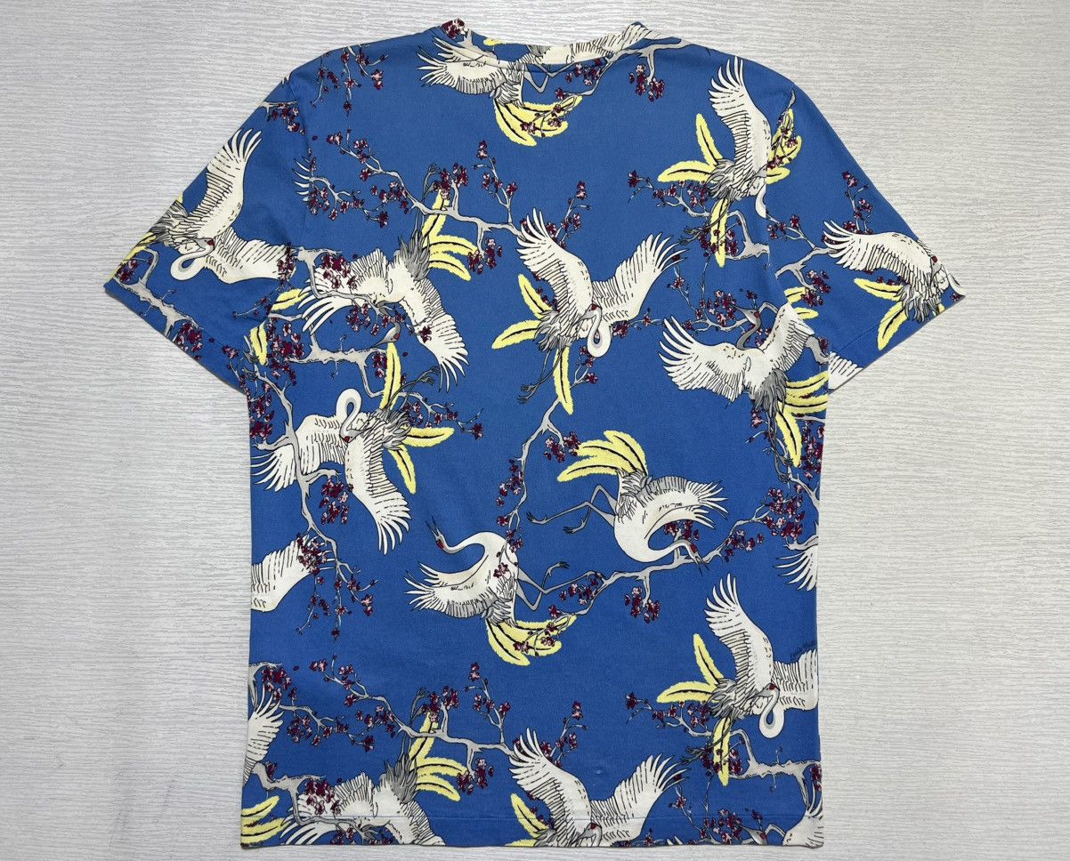 Louis Vuitton Louis Vuitton - Kim Jones - S/S 16’ Blue Crane T-Shirt Size US M / EU 48-50 / 2 - 2 Thumbnail