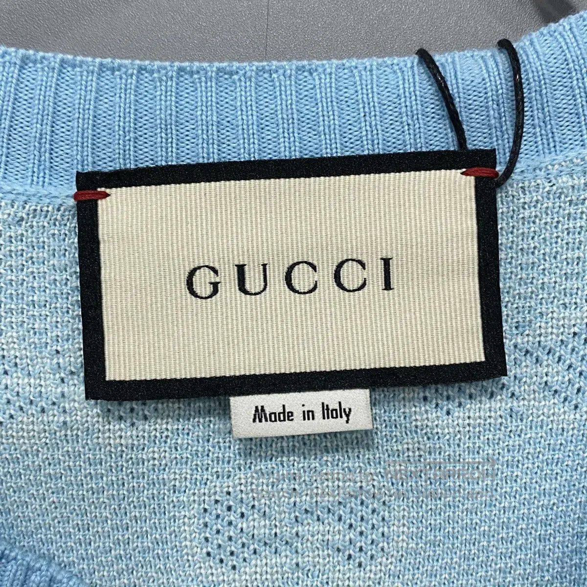 Gucci Gucci Blue Logo Knit Cardigan S. Size S / US 4 / IT 40 - 4 Thumbnail