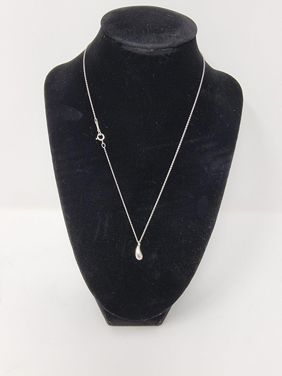 Tiffany & Co. Tiffany & Co. Elsa Peretti Sterling Silver Teardrop Necklace Size ONE SIZE - 1 Thumbnail