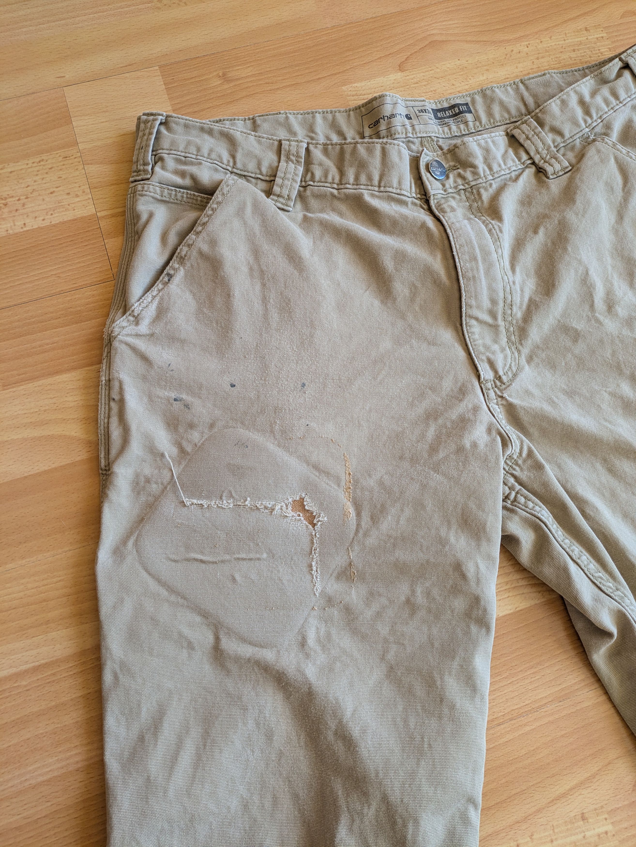 Carhartt Carhartt Beige Canvas Work Pants Vintage Utility Fit Size US 30 / EU 46 - 9 Thumbnail
