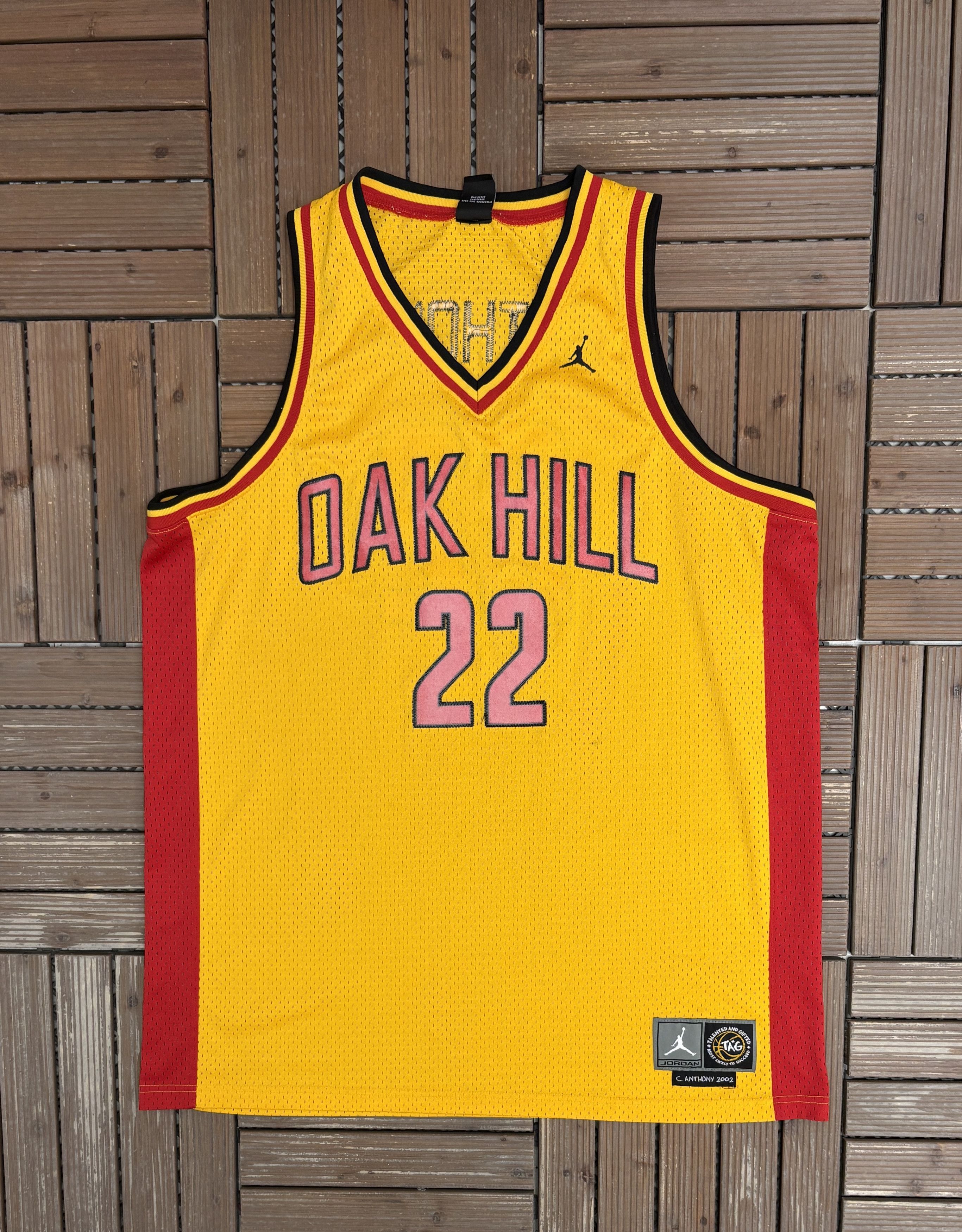 Jordan Brand Oak Hill Academy Carmelo Anthony Vintage Basketball Jersey Size US XXL / EU 58 / 5 - 1 Thumbnail