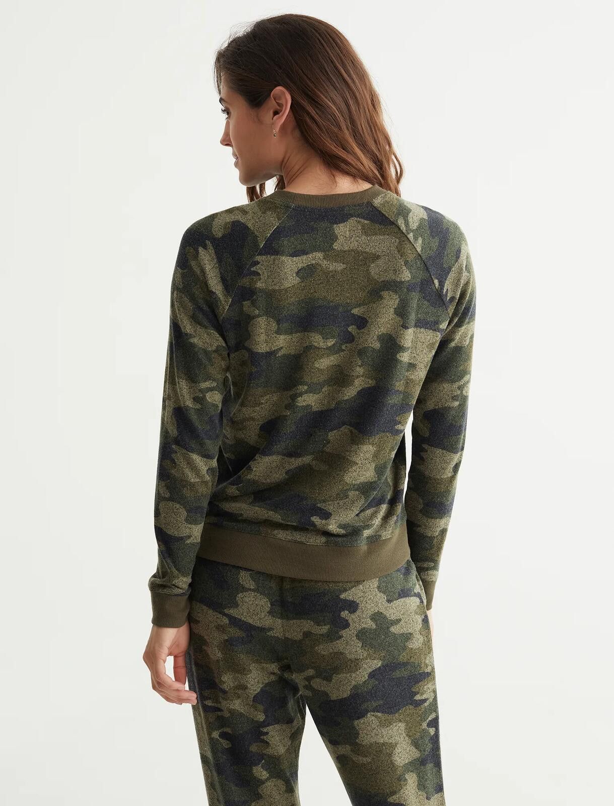 Lucky Brand Lucky Brand Cloud Jersey Camo Pullover Sweatshirt - Med Size M / US 6-8 / IT 42-44 - 2 Thumbnail