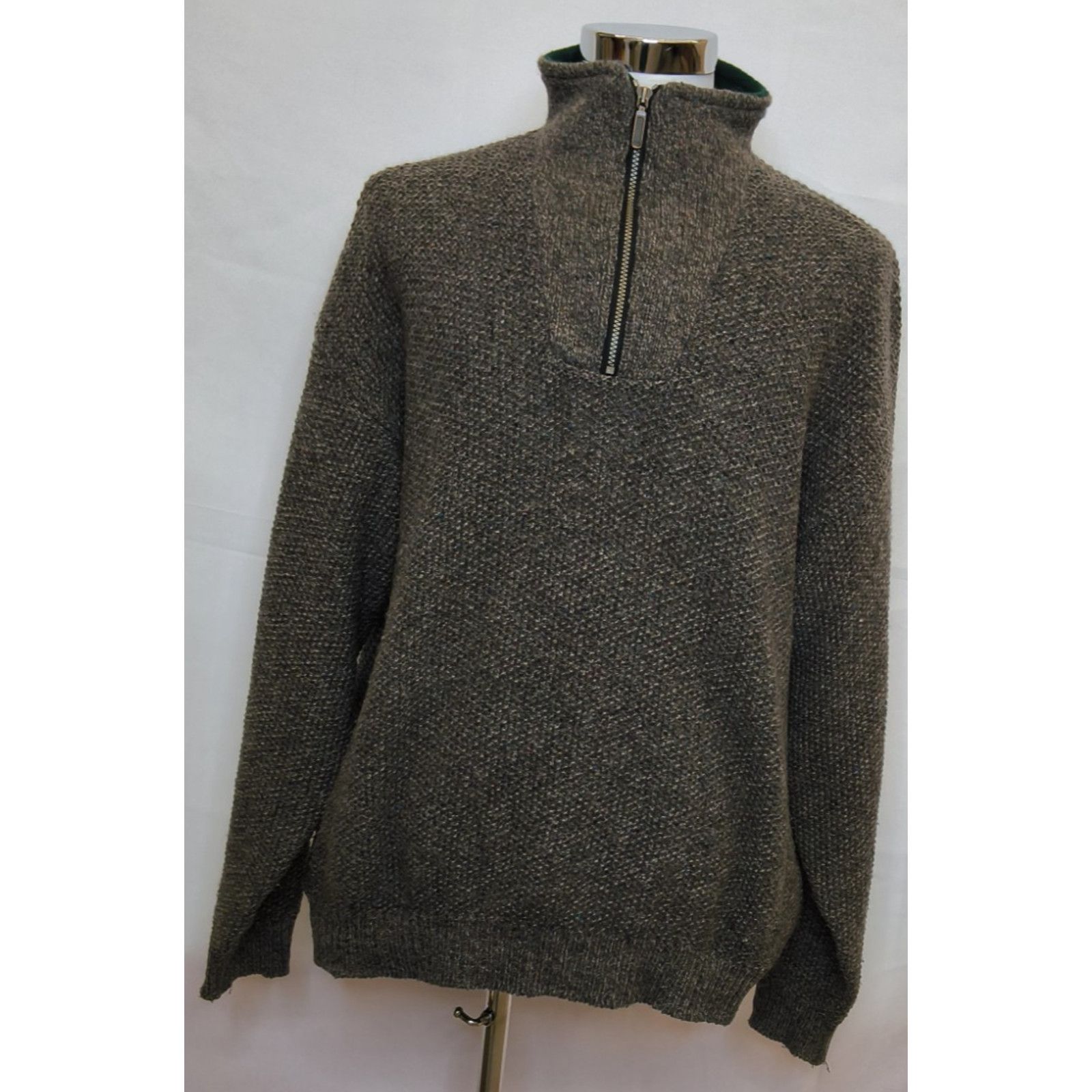 Orvis Orvis Zip Wool Sweater Men's 2XL Brown Vintage Outdoor USA Size US XXL / EU 58 / 5 - 2 Thumbnail