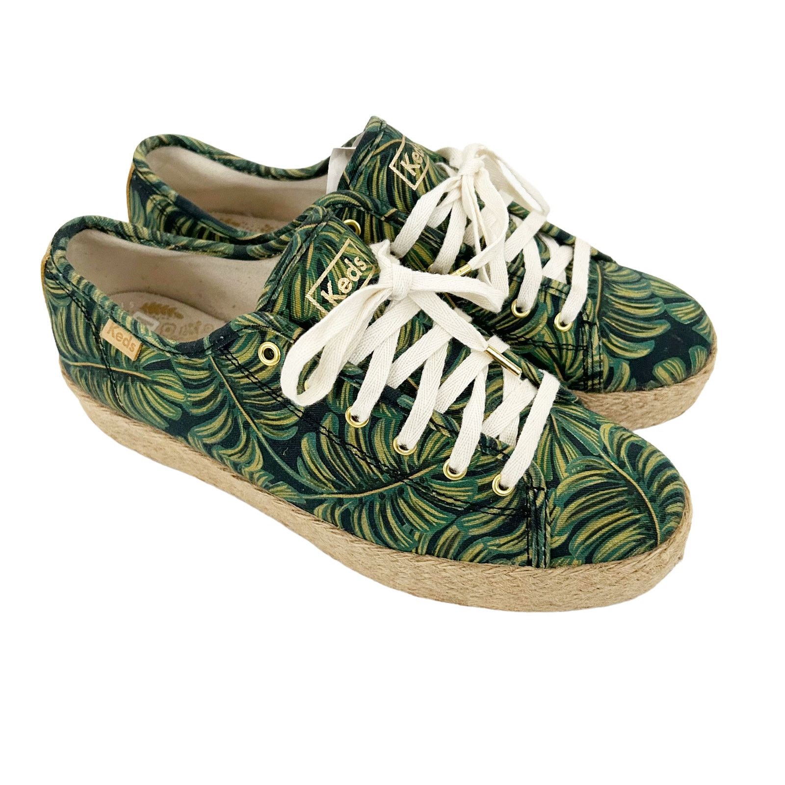 Keds Keds Palm Leaves Print Platform Espadrille Sneakers Sz 7 Size US 7 / IT 37 - 9 Thumbnail