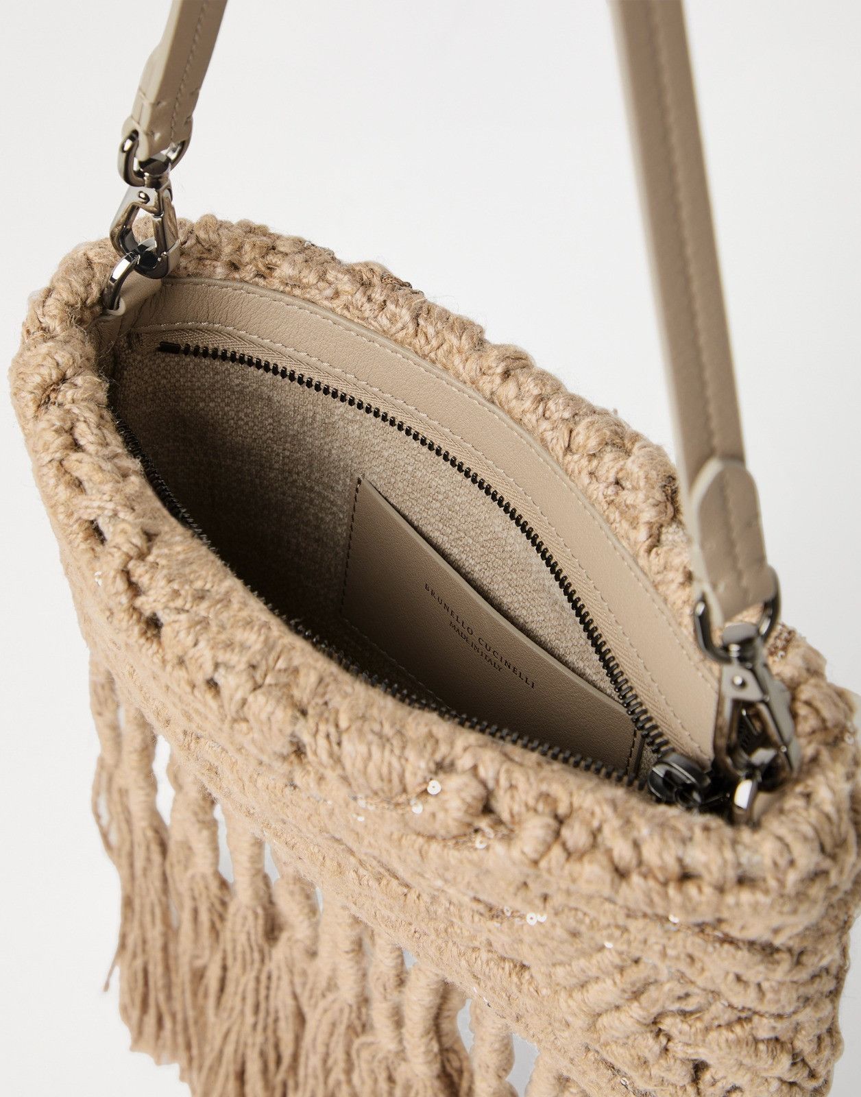 Brunello Cucinelli o1la1rc1a0326 Size: OS / Shoulder Strap Bag in Beige Size ONE SIZE - 4 Thumbnail